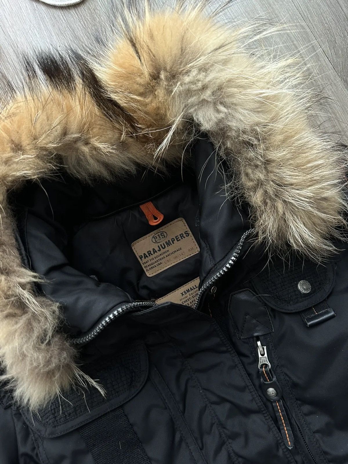 Vintage Puffer Jacket Parajumpers Black