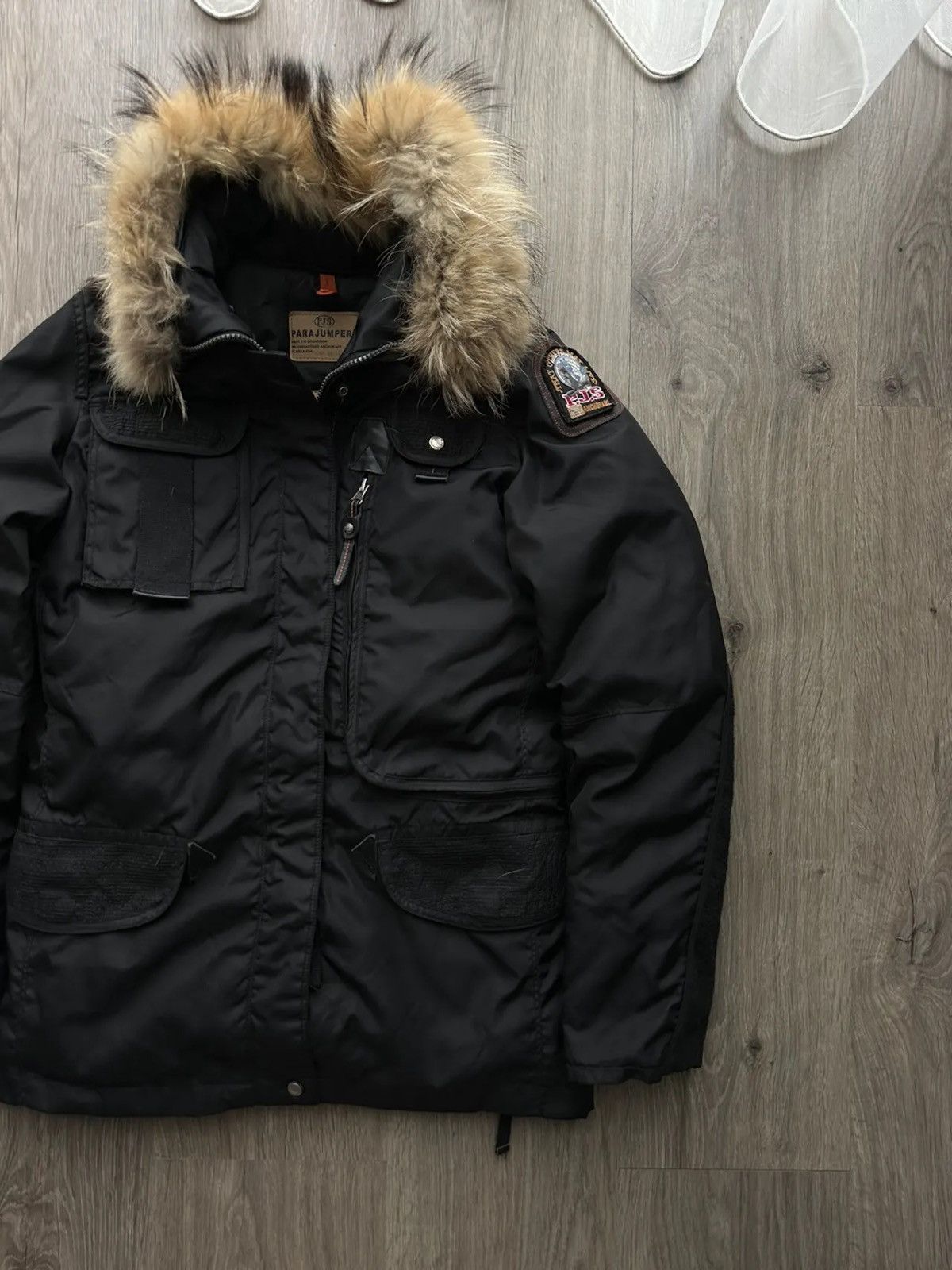 Vintage Puffer Jacket Parajumpers Black