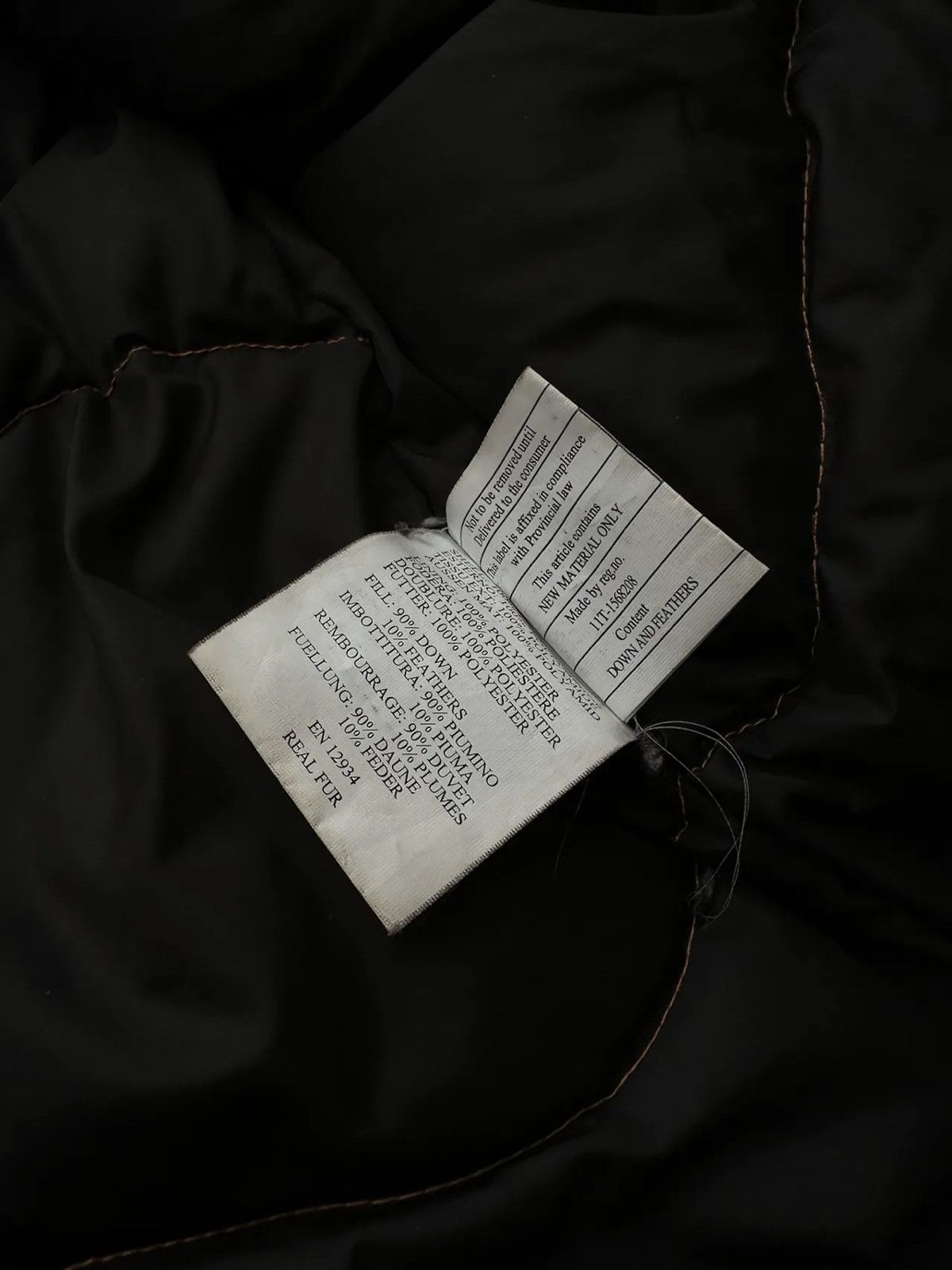 Vintage Puffer Jacket Parajumpers Black
