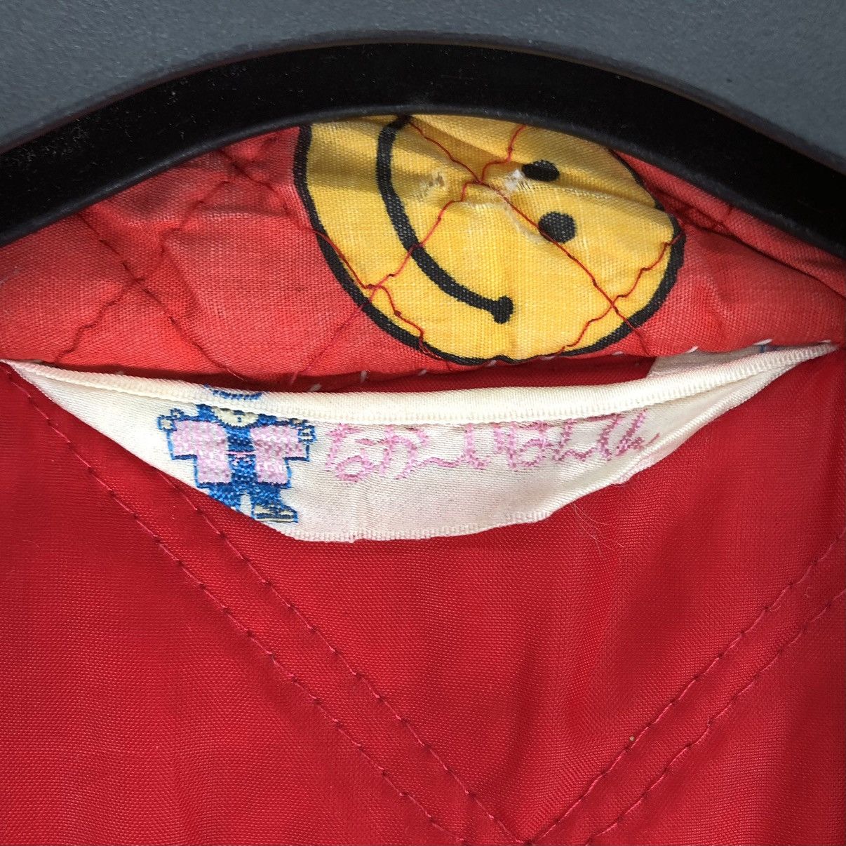 Vintage Vintage 80's Kimono Quilted Smile Face Fullprint Size US L / EU 52-54 / 3 - 11 Thumbnail