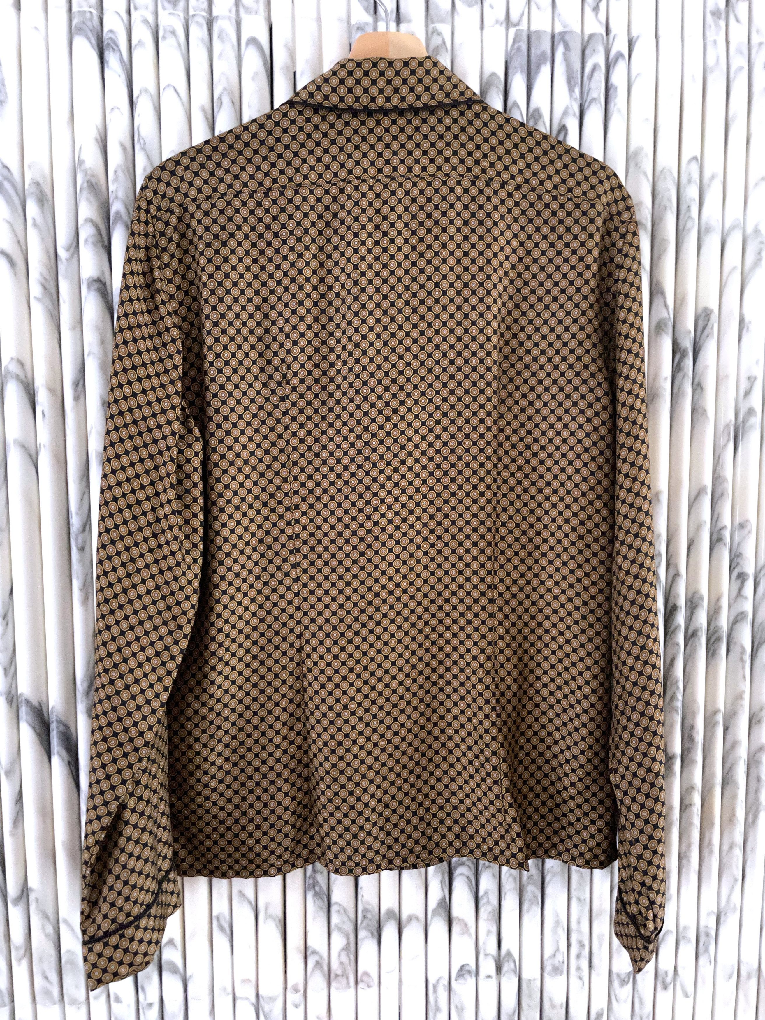 Prada "OLD MONEY" MEDALLION PRINT MULBERRY SILK PYJAMA SHIRT Size US M / EU 48-50 / 2 - 9 Thumbnail