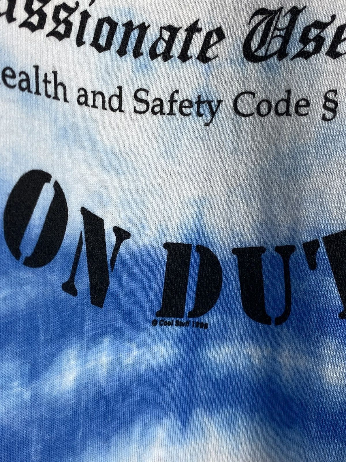 Vintage 🚨Vintage Marijuana Medic On Duty 1998 Weed T-Shirt Size US XXL / EU 58 / 5 - 7 Thumbnail