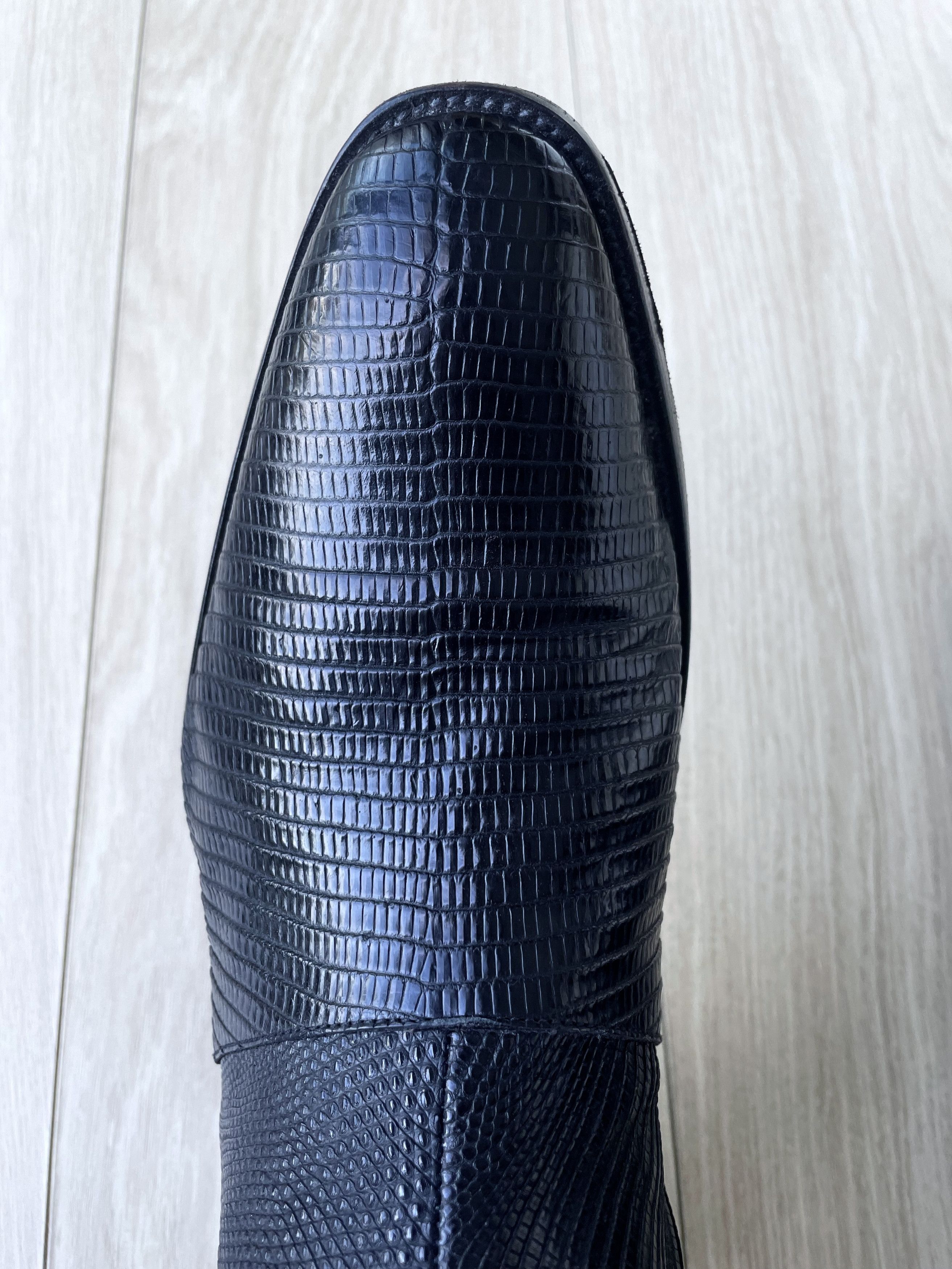 Hedi Slimane × Saint Laurent Paris RARE SS15 LIZARD SKIN WYATT