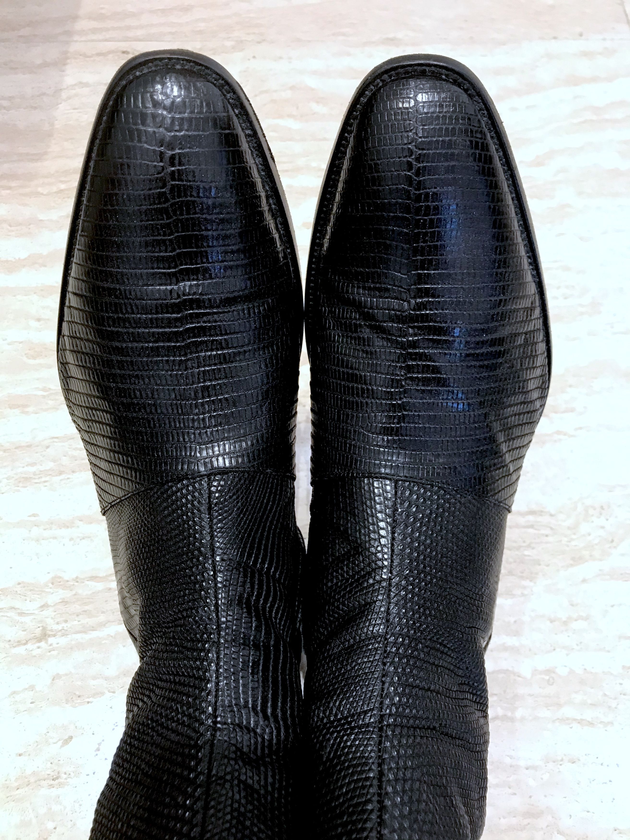 Hedi Slimane × Saint Laurent Paris RARE SS15 LIZARD SKIN WYATT