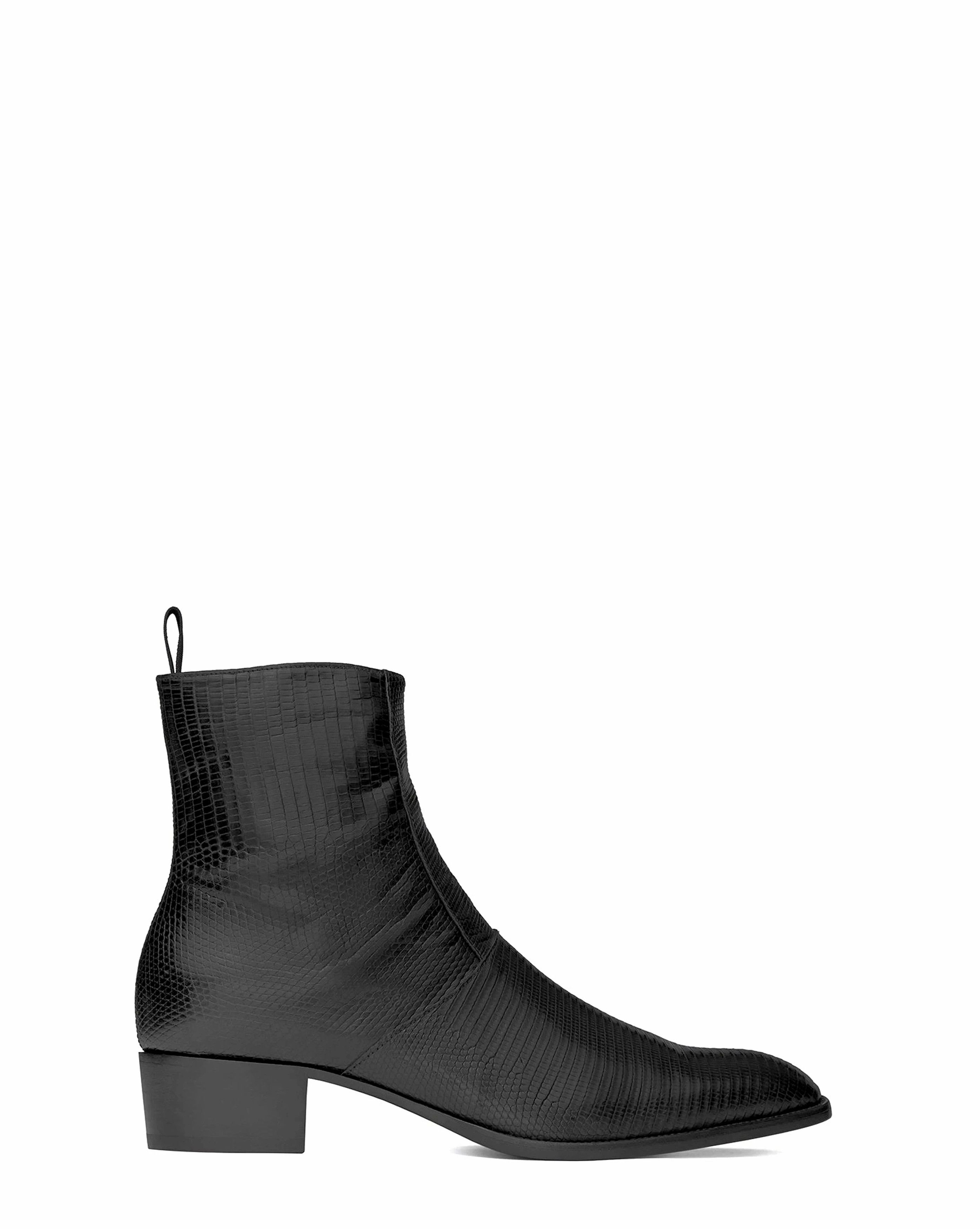 Saint laurent lizard shop boots