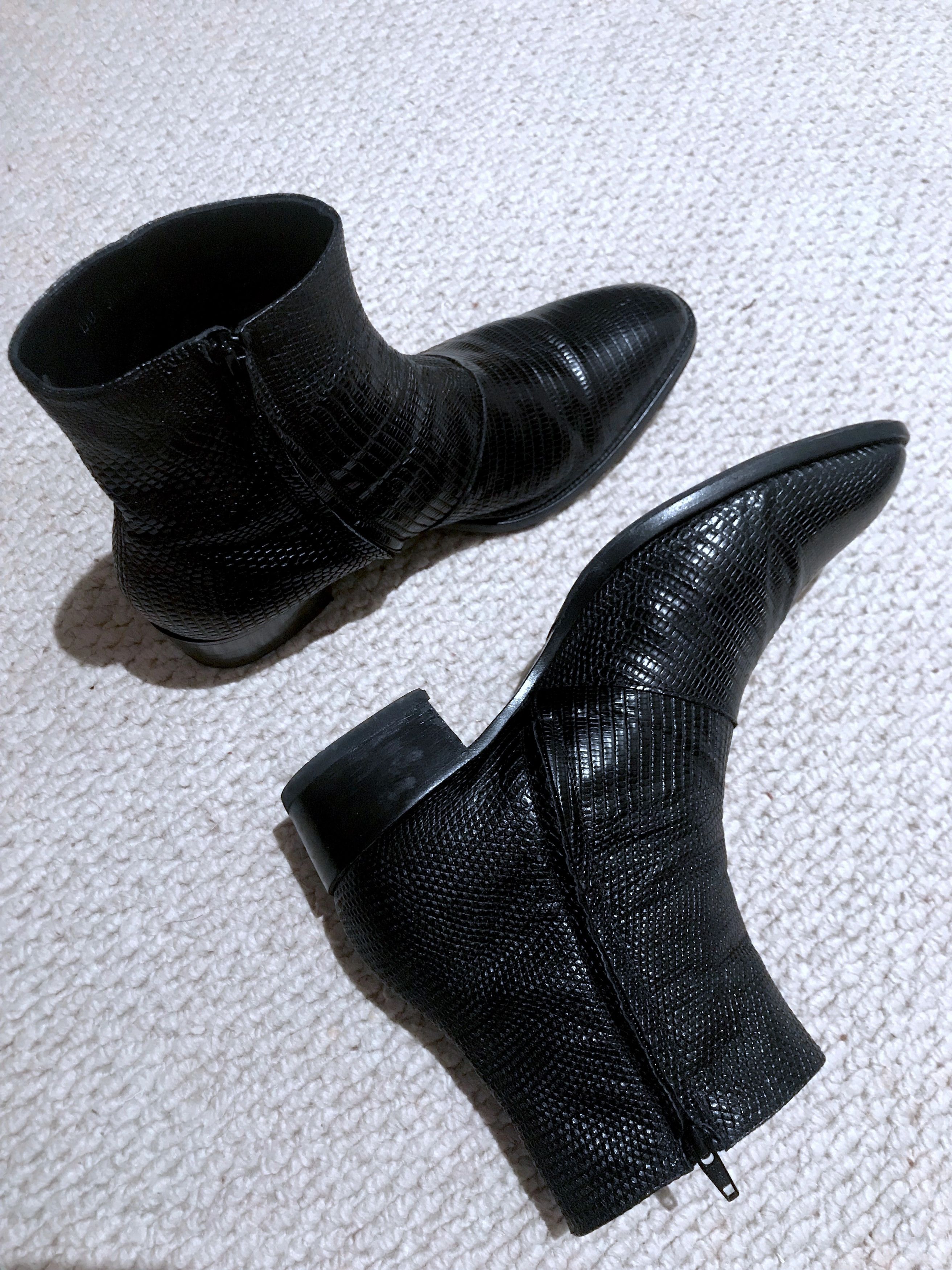 Hedi Slimane × Saint Laurent Paris RARE SS15 LIZARD SKIN WYATT