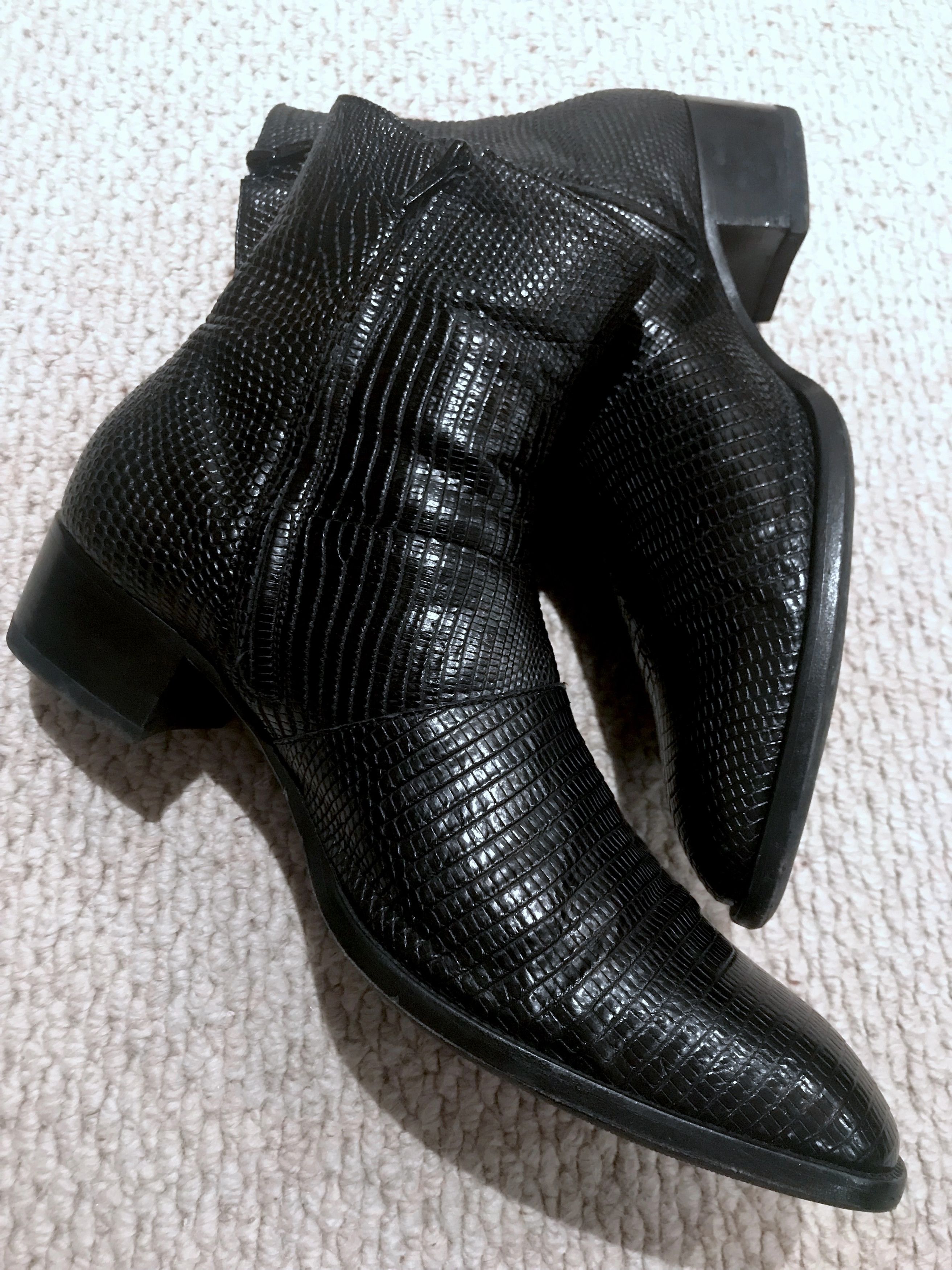 Hedi Slimane × Saint Laurent Paris RARE SS15 LIZARD SKIN WYATT