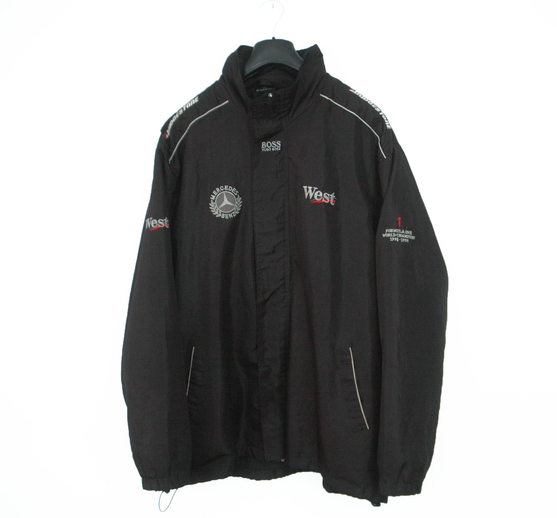 Image of Formula Uno x Hugo Boss Vintage 1998-1999 Mclaren Mercedes F1 Racing Team West in Black (Size 2XL)