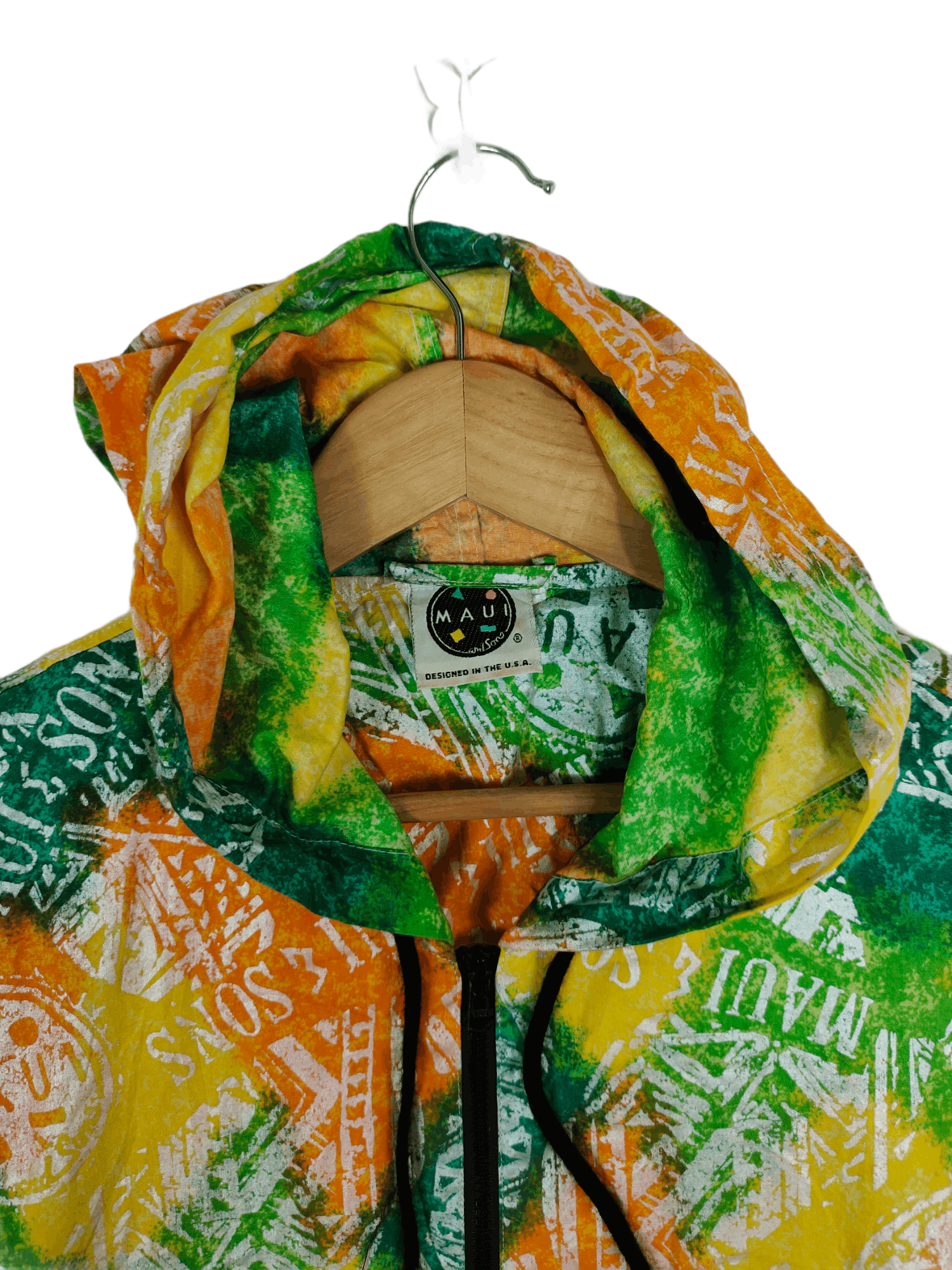 Maui and Sons 🔥Rare design Maui and Sons overprint jacket with hoodie Size US M / EU 48-50 / 2 - 8 Thumbnail