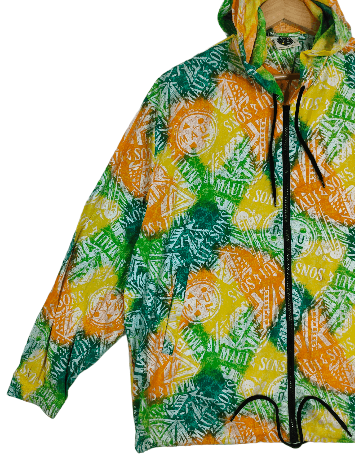 Maui and Sons 🔥Rare design Maui and Sons overprint jacket with hoodie Size US M / EU 48-50 / 2 - 3 Thumbnail