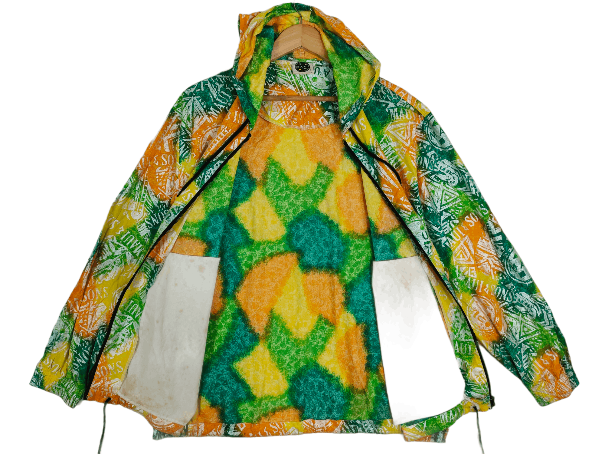 Maui and Sons 🔥Rare design Maui and Sons overprint jacket with hoodie Size US M / EU 48-50 / 2 - 4 Thumbnail