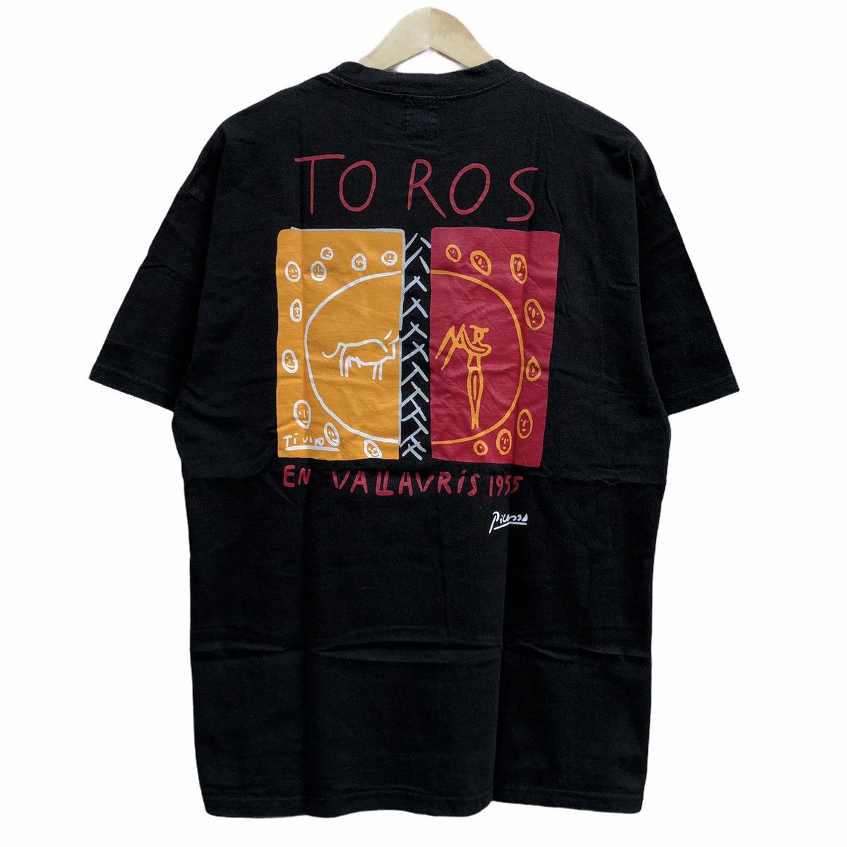 The Real McCoy's Vintage Picasso Toros En Vallauris 1995 T Shirt Size US L / EU 52-54 / 3 - 1 Thumbnail