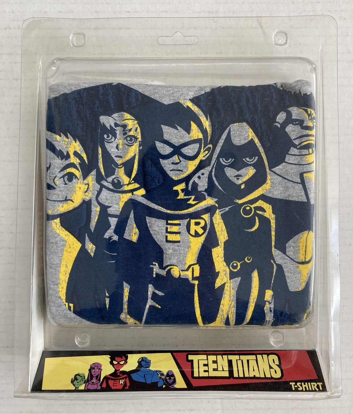 image of Teen Titans Shirt Cartoon Network Show Dc Comics Vintage Y2K in Grey, Men's (Size XL)