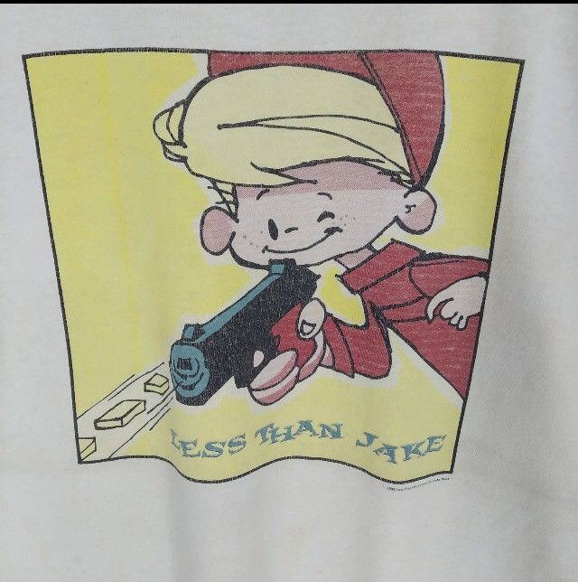 Band Tees × Vintage Vintage 90s Band Less Than Jake Punk Rock Ringer T-shirt Size US XL / EU 56 / 4 - 6 Thumbnail