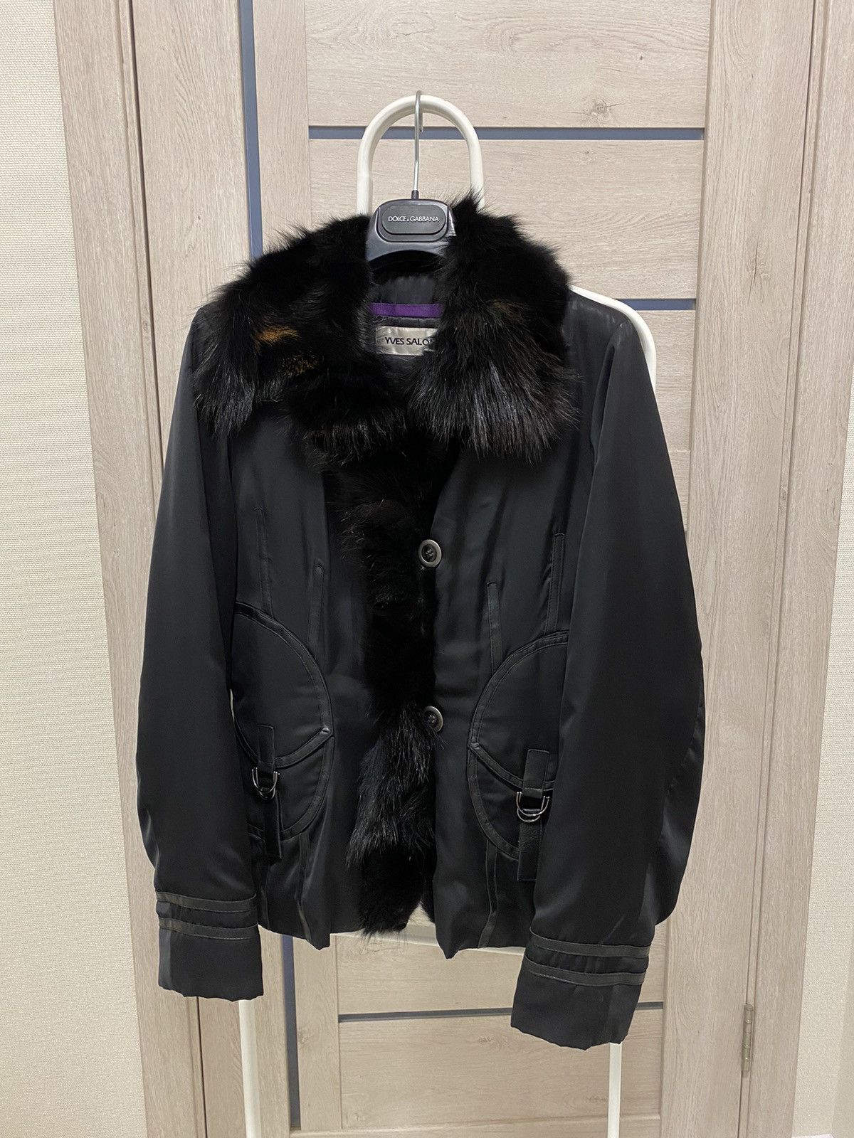 Vintage Yves Solomon Vintage Jacket With Fox Fur and Leather Details ...