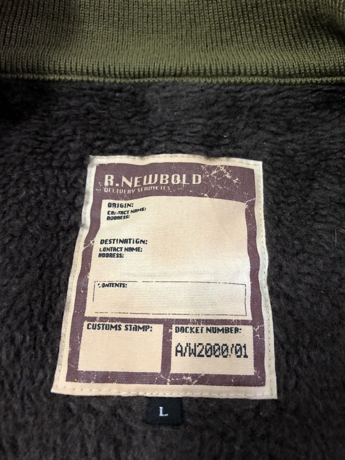 R.Newbold AW 00/01 R. Newbold bomber docking jacket Size US L / EU 52-54 / 3 - 13 Thumbnail