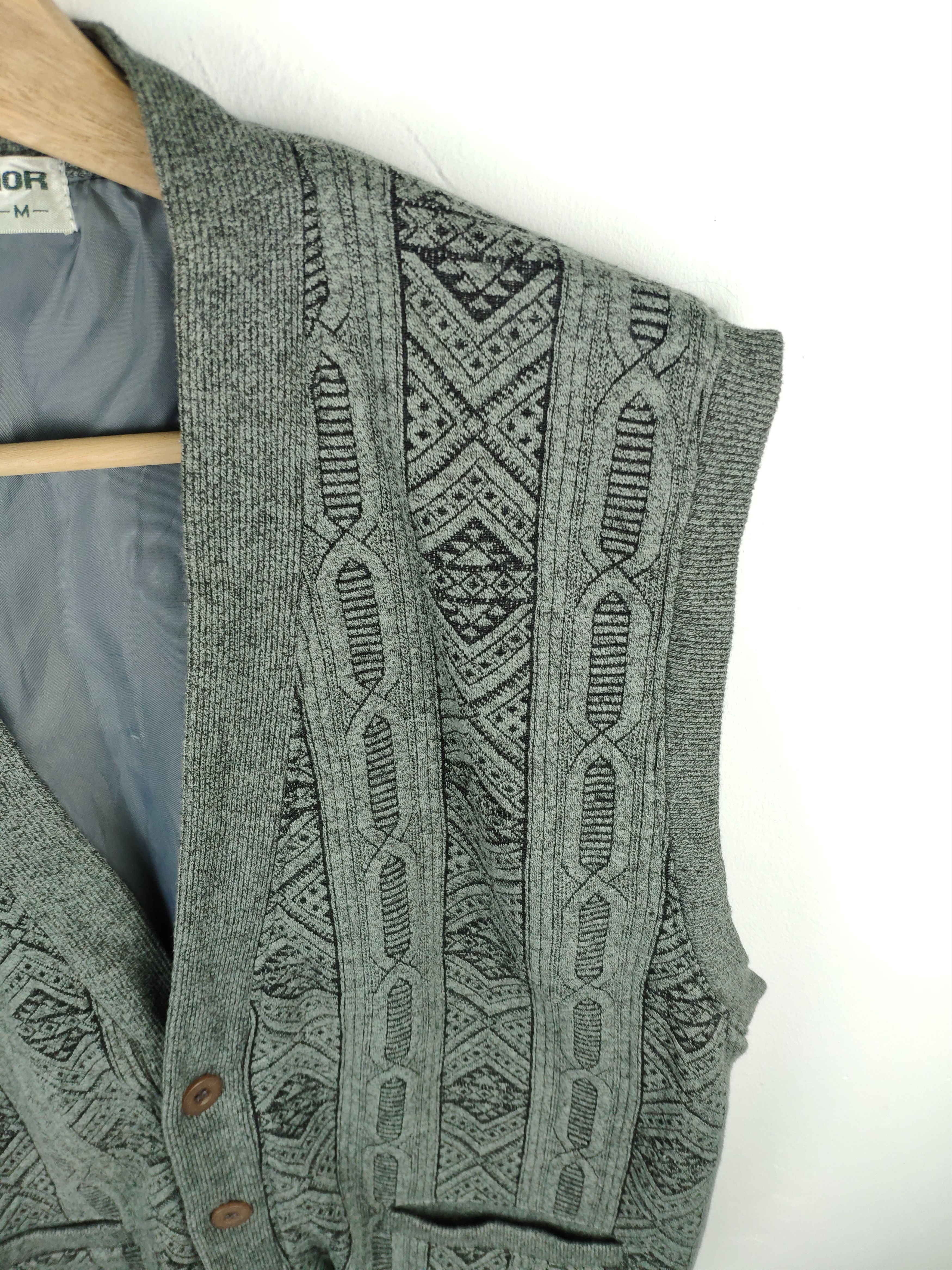 Japanese Brand × Vintage Steal 💥 Vintage Cardigan Vest Native Style Size US M / EU 48-50 / 2 - 2 Thumbnail