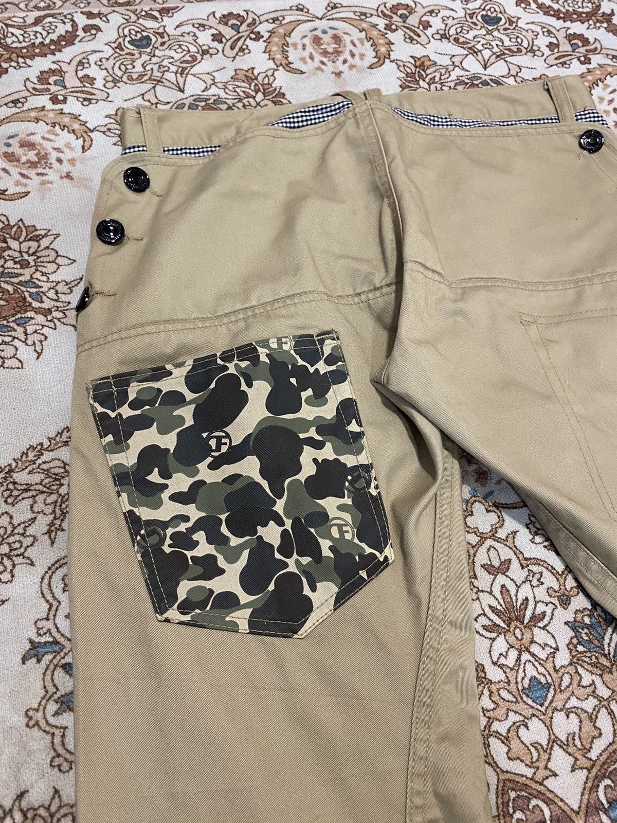 Vintage Double Focus Camo Pocket Rare Pants
