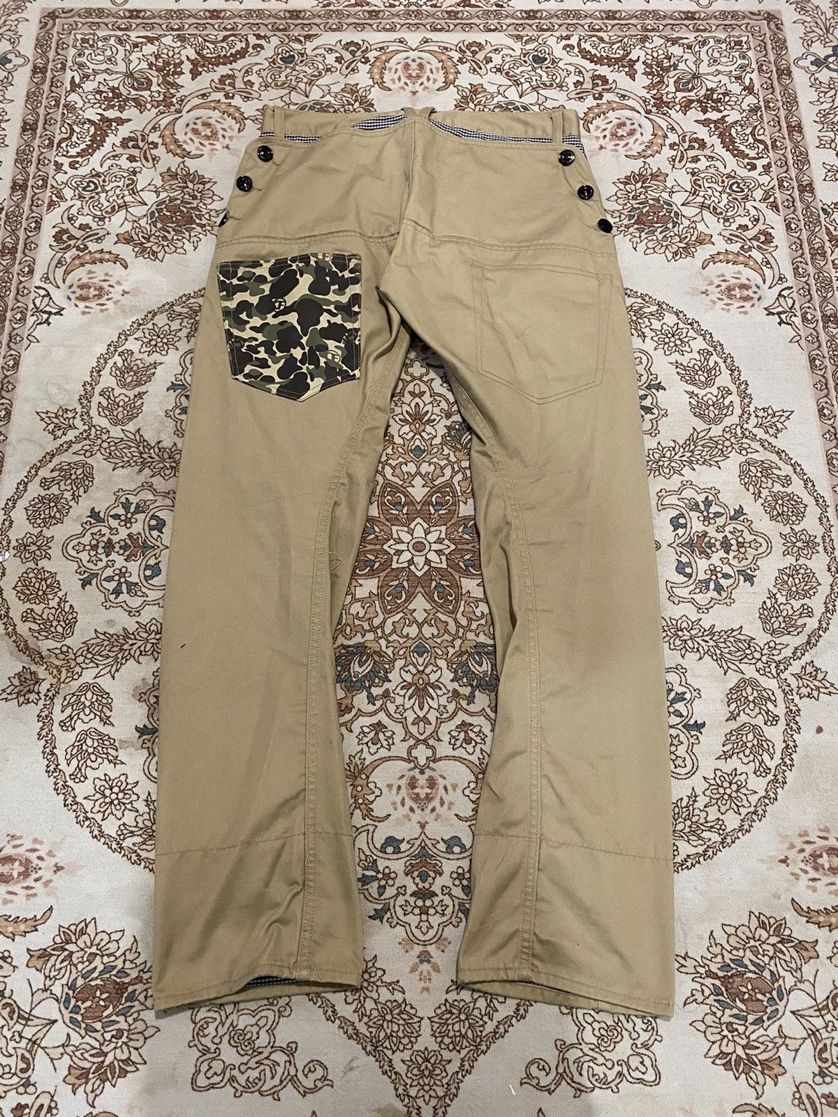 Vintage Double Focus Camo Pocket Rare Pants