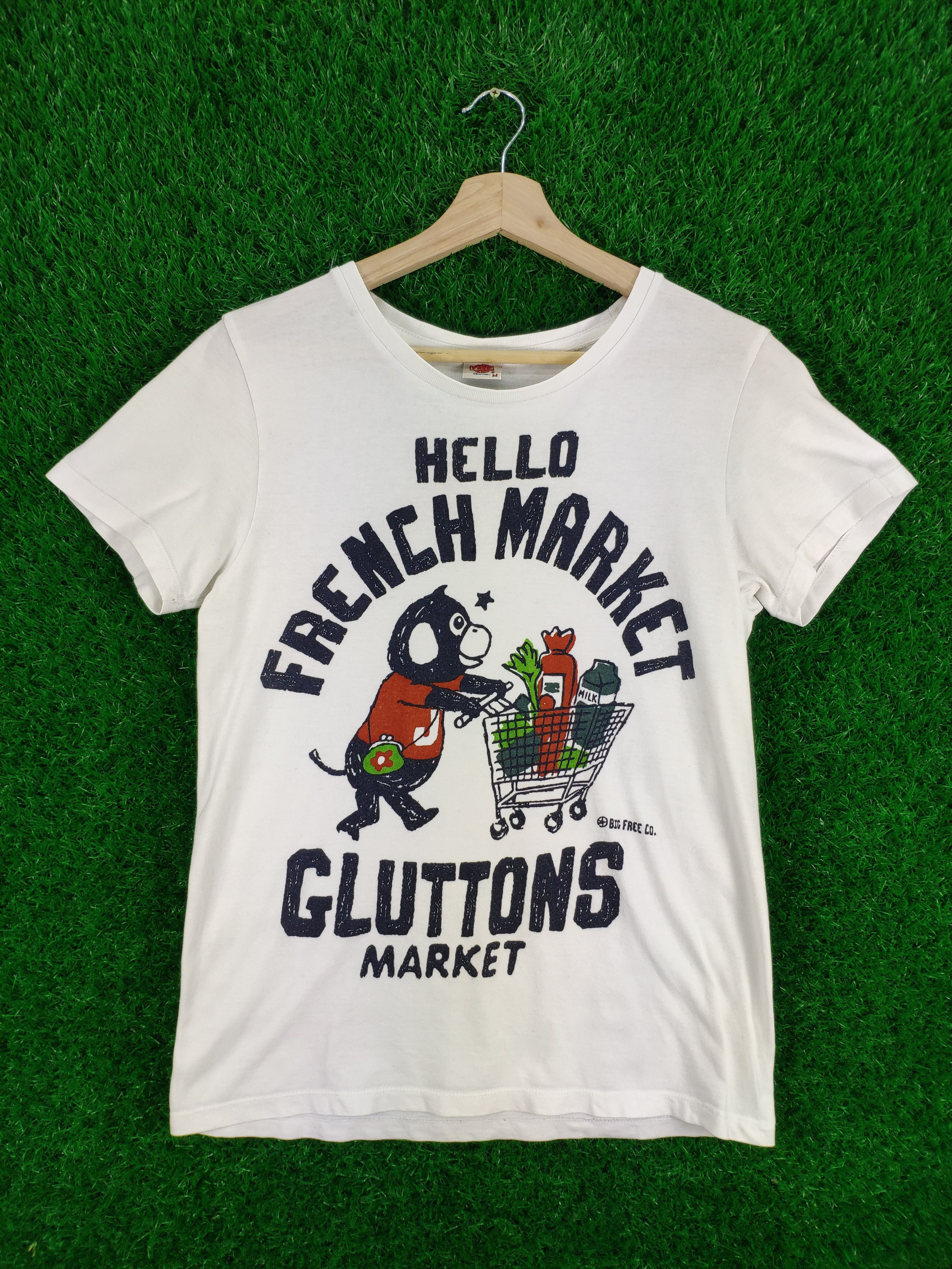 Vintage Vintage Hello French Market Gluttons Market Shirt Size S / US 4 / IT 40 - 1 Thumbnail
