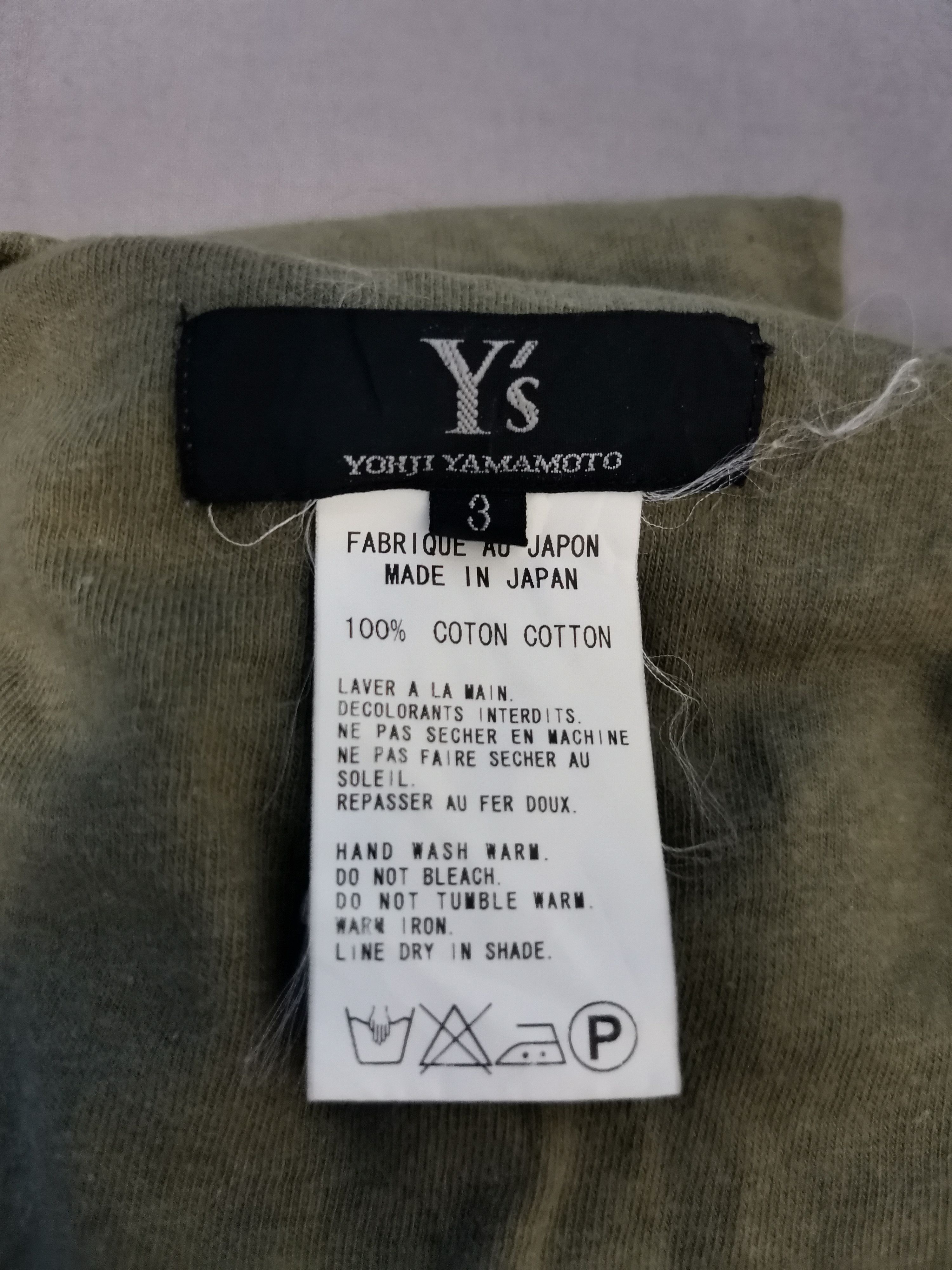 Yohji Yamamoto Yohji Yamamoto Y's Tee Japan Designer Watanabe Size L / US 10 / IT 46 - 4 Thumbnail