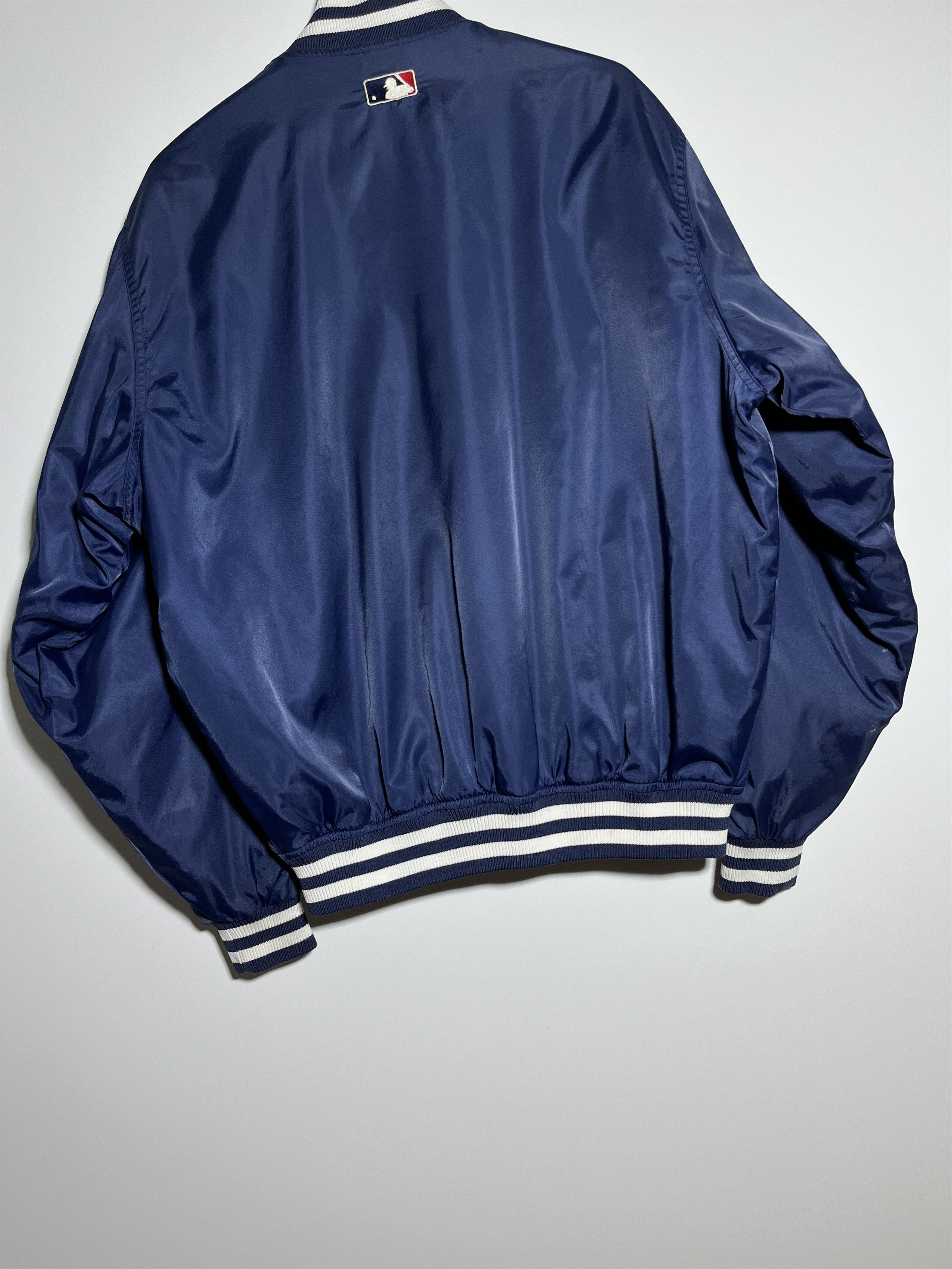 MLB × Majestic × Vintage Vintage Majestic Atlanta Braves Satin Bomber Jacket Size L Size US L / EU 52-54 / 3 - 7 Thumbnail