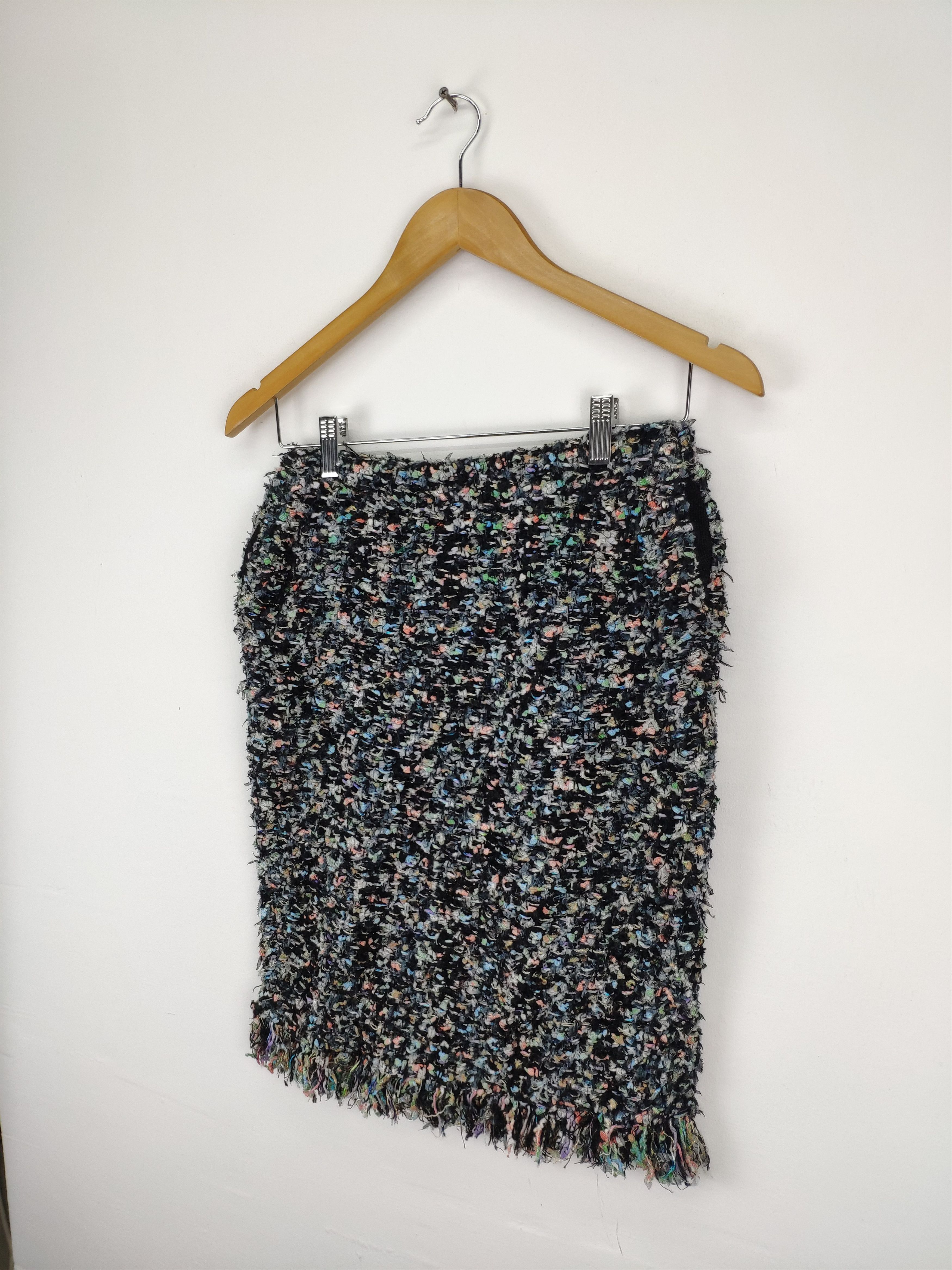 Designer × Japanese Brand Vintage Mini Skirt Wool Knit by Coohem Size 26" / US 2 / IT 38 - 2 Thumbnail