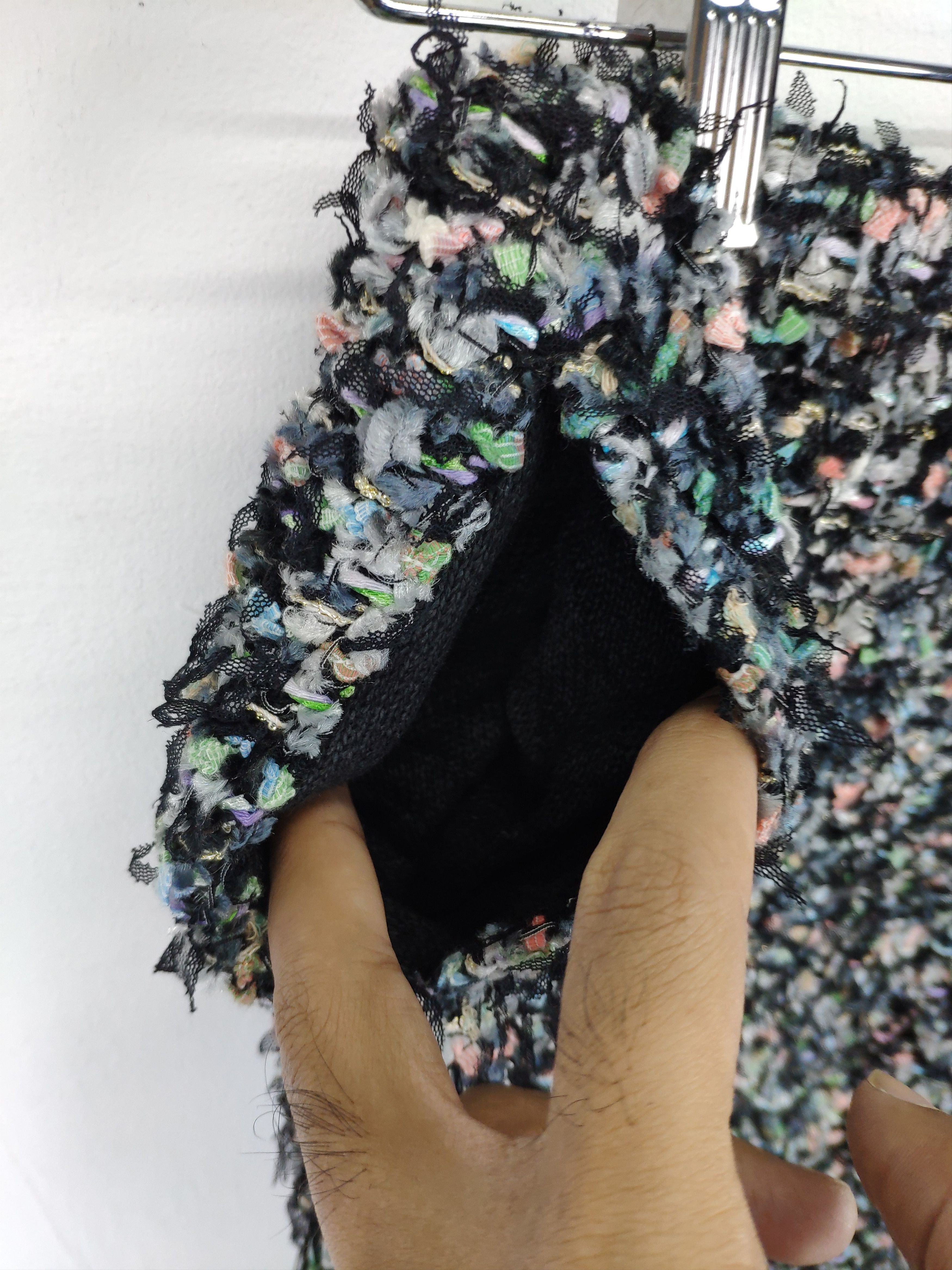 Designer × Japanese Brand Vintage Mini Skirt Wool Knit by Coohem Size 26" / US 2 / IT 38 - 9 Thumbnail