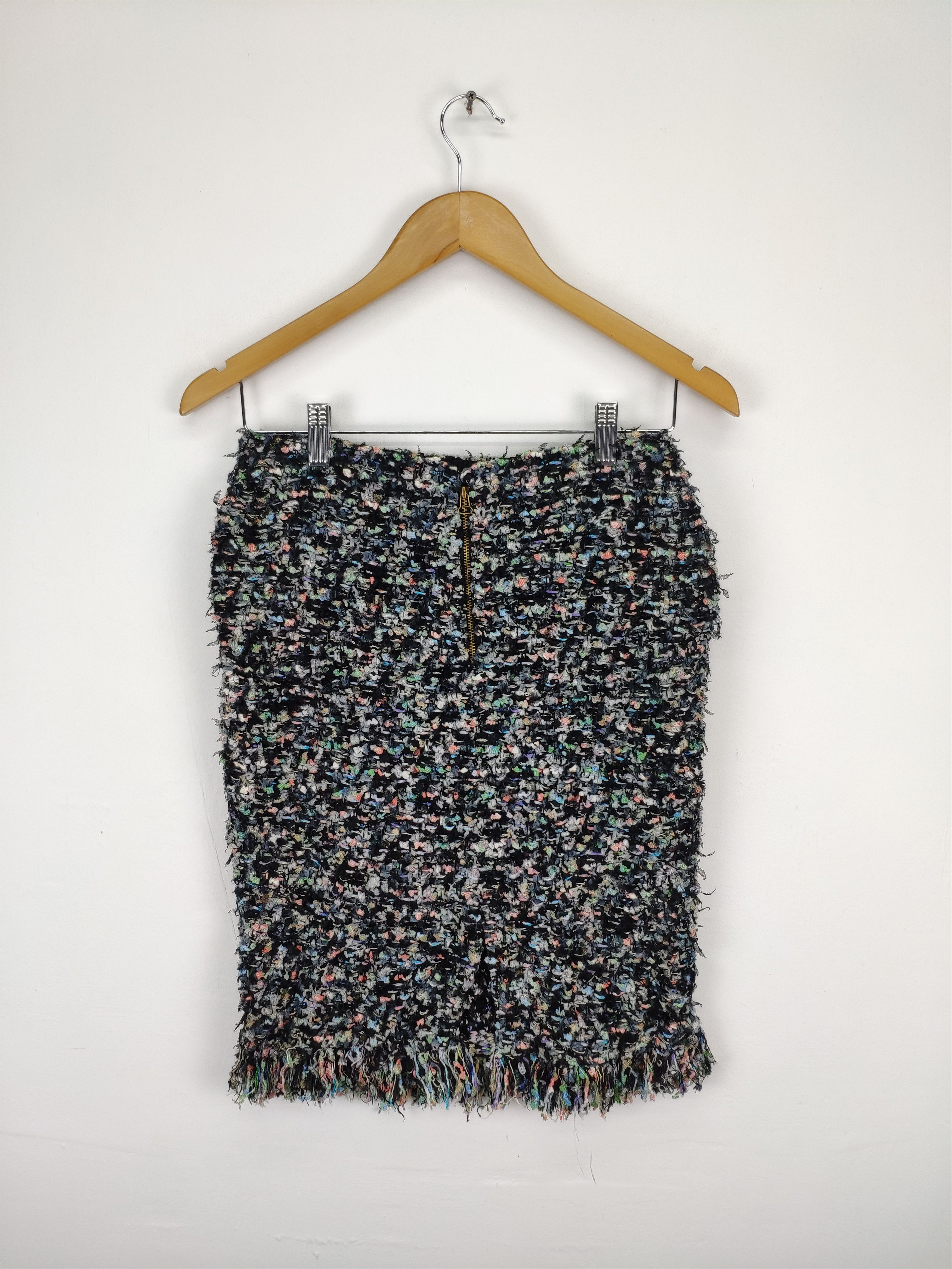 Designer × Japanese Brand Vintage Mini Skirt Wool Knit by Coohem Size 26" / US 2 / IT 38 - 17 Thumbnail