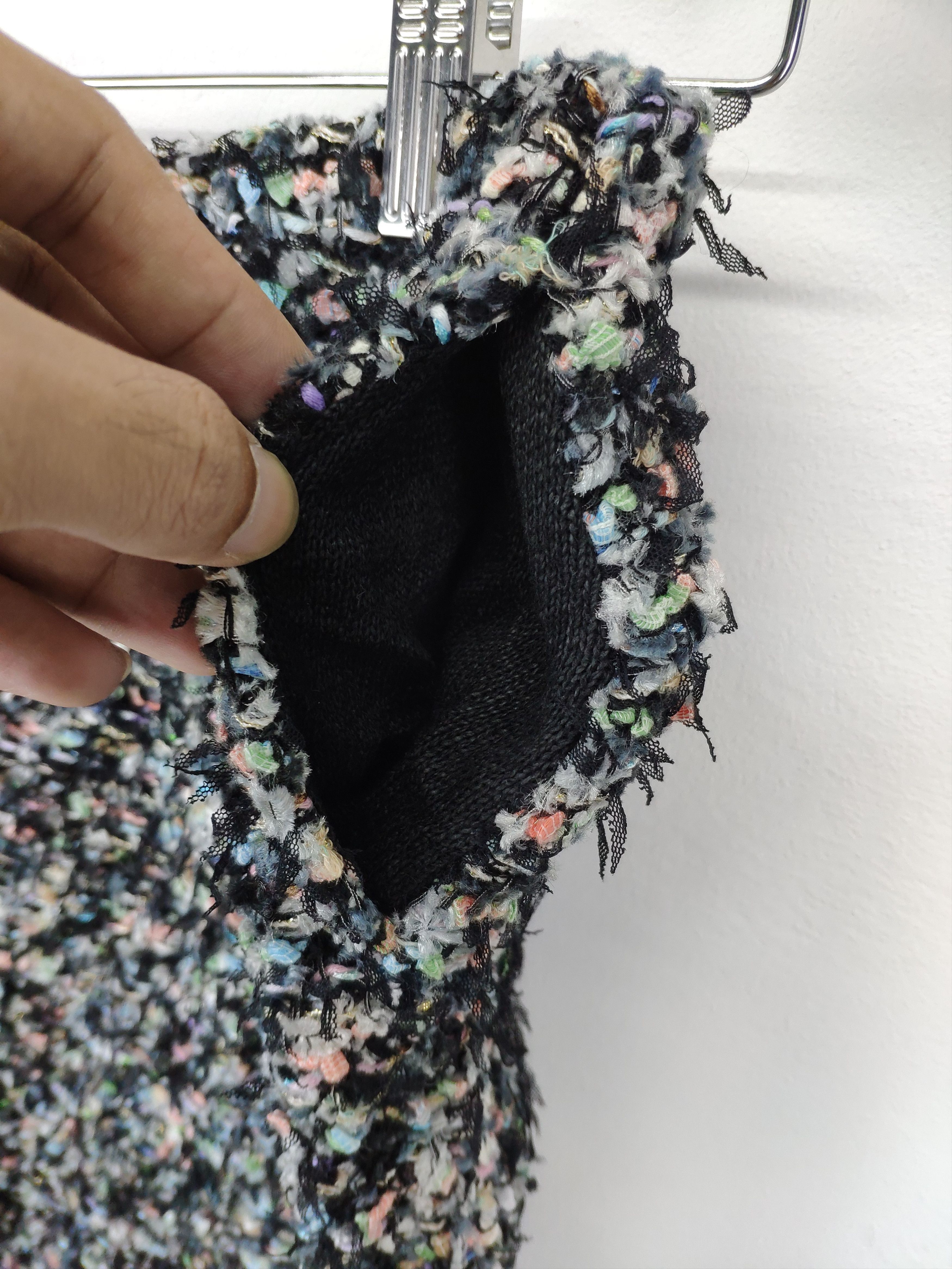 Designer × Japanese Brand Vintage Mini Skirt Wool Knit by Coohem Size 26" / US 2 / IT 38 - 8 Thumbnail