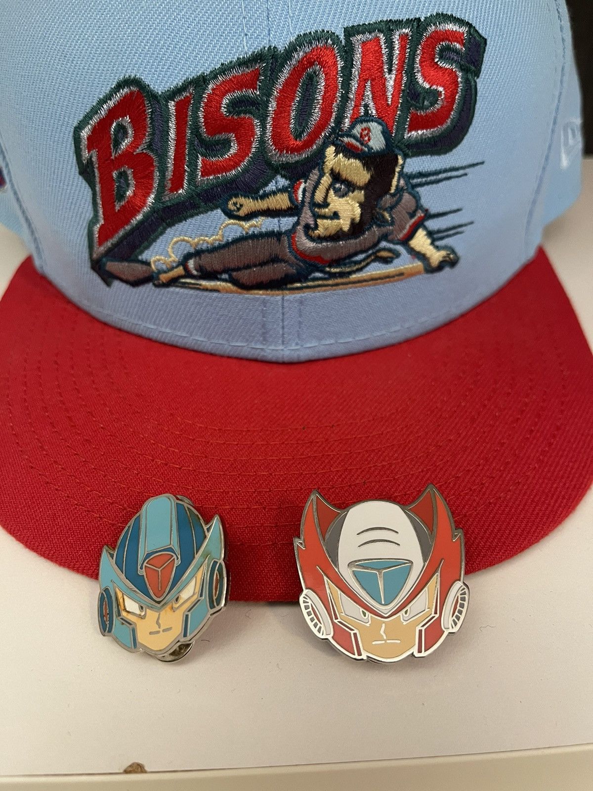 New Era 7 3/8 Buffalo Bisons Fitted Hat Myfitteds Megaman Pins Grailed