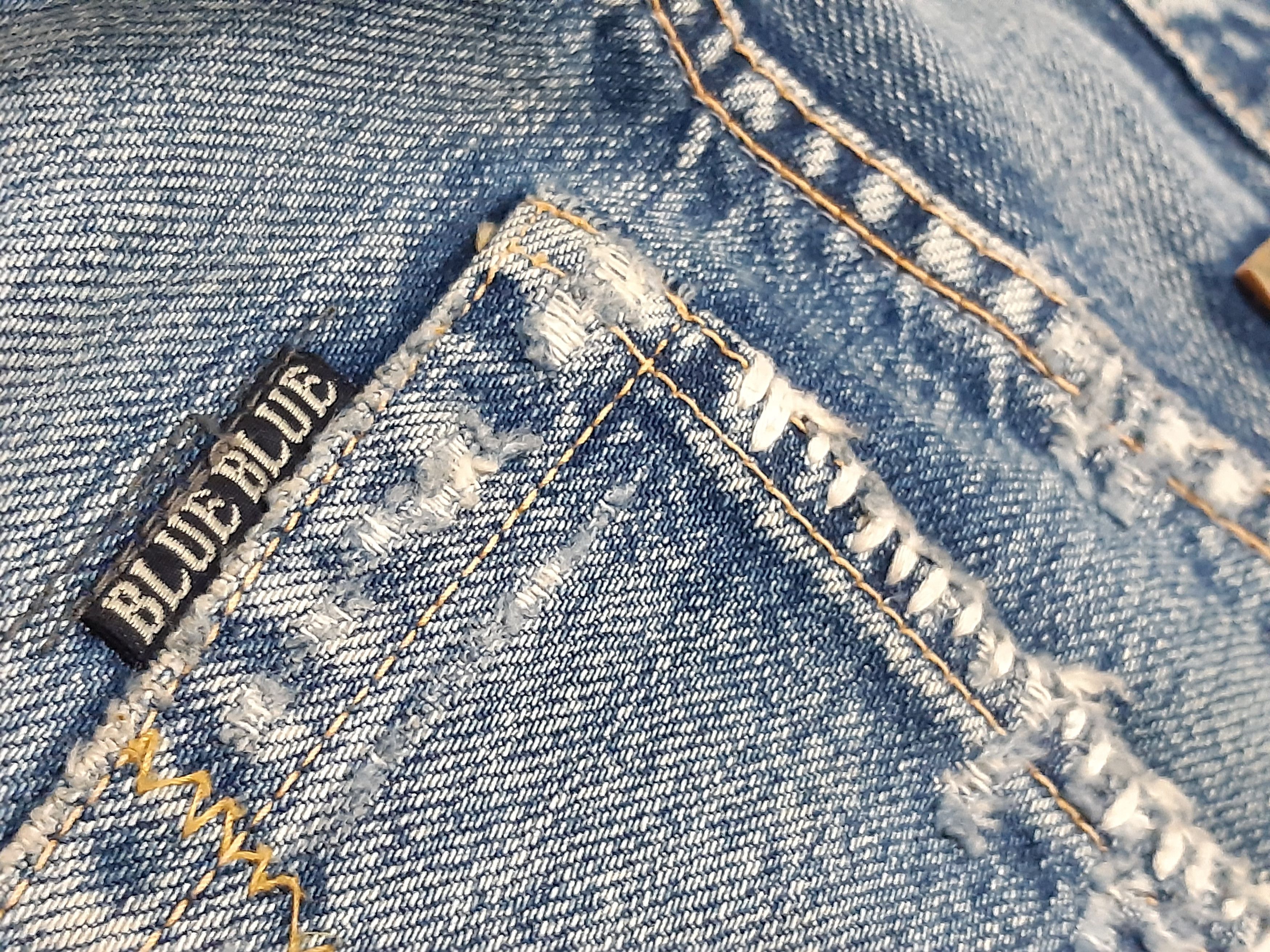 Japanese Brand × Vintage Blue Blue Japan Jeans Patchworks Vintage Size US 31 - 14 Thumbnail