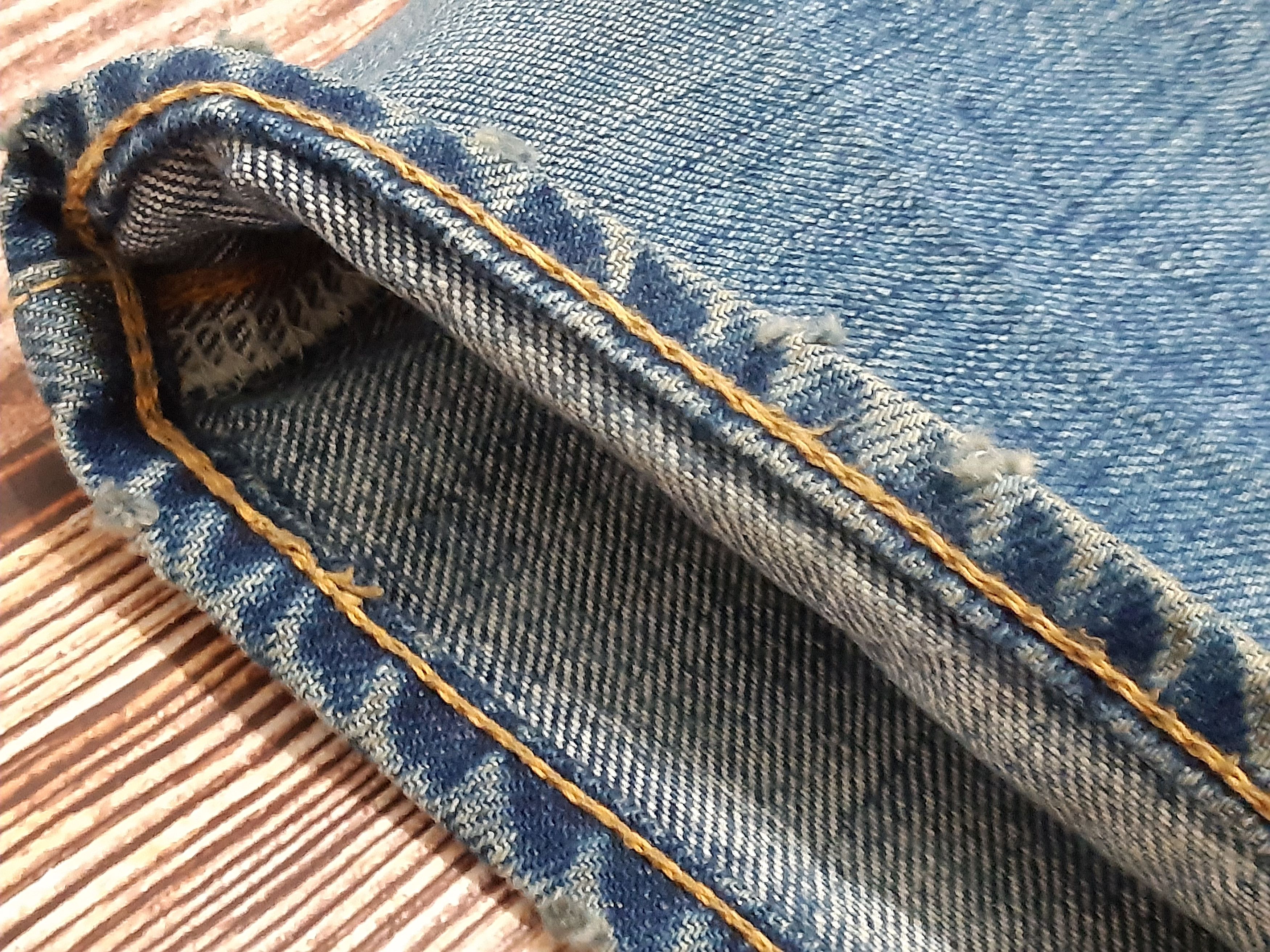 Japanese Brand × Vintage Blue Blue Japan Jeans Patchworks Vintage Size US 31 - 12 Thumbnail