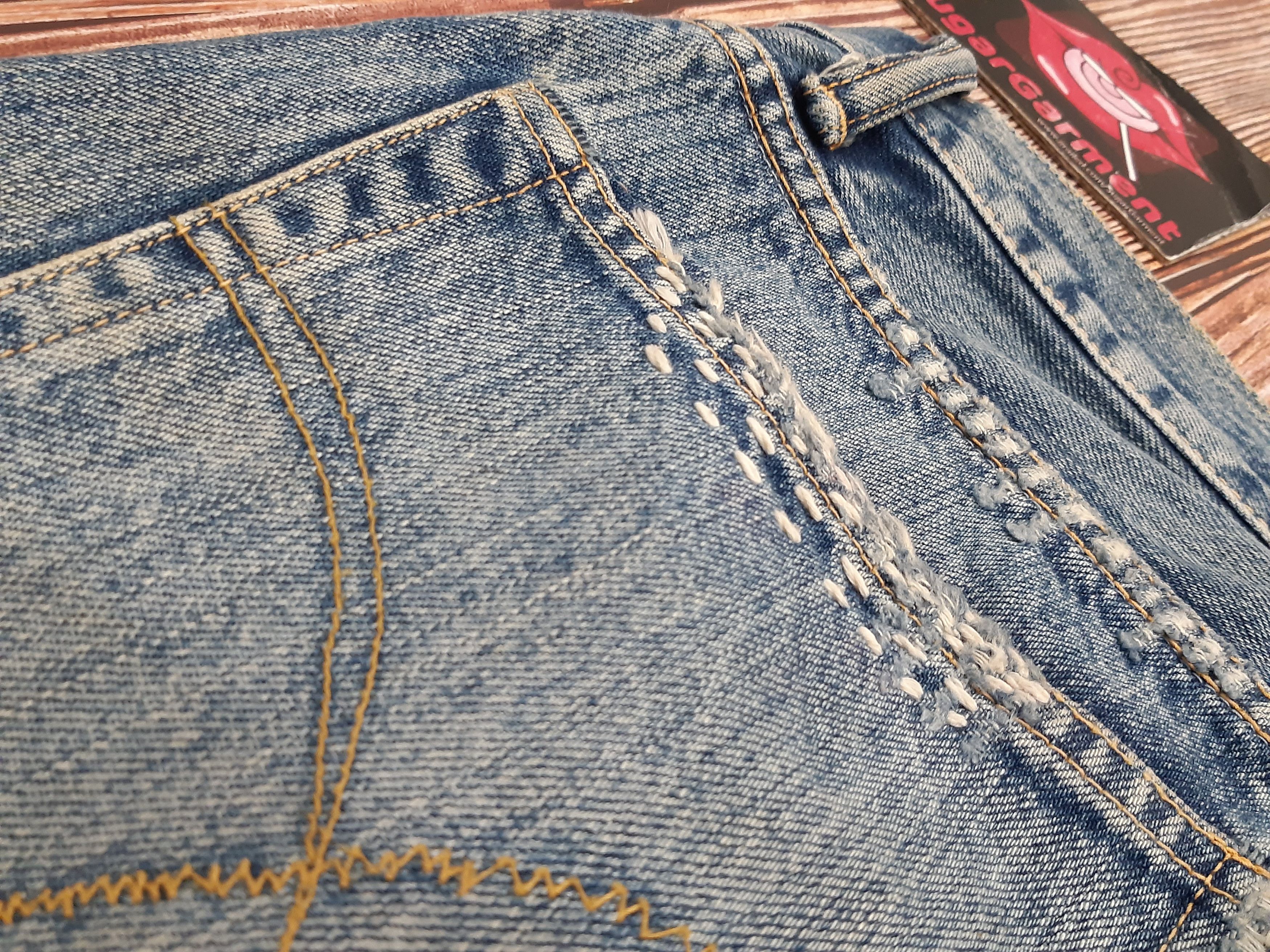 Japanese Brand × Vintage Blue Blue Japan Jeans Patchworks Vintage Size US 31 - 15 Thumbnail
