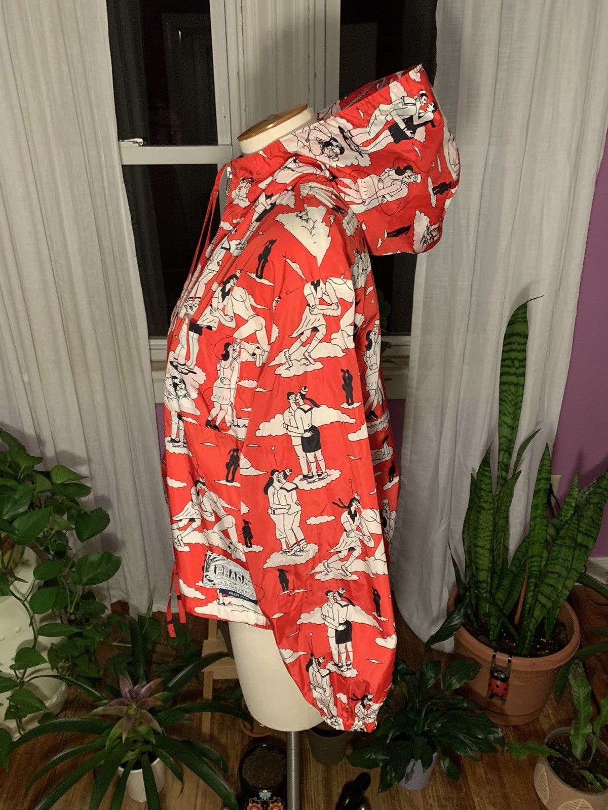 Prada Rare Prada SS16 Red Sailor Kissing Jacket Size XS Oversized Size S / US 4 / IT 40 - 2 Thumbnail