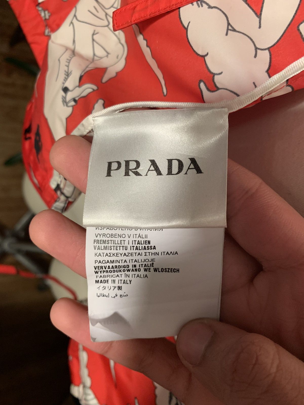 Prada Rare Prada SS16 Red Sailor Kissing Jacket Size XS Oversized Size S / US 4 / IT 40 - 9 Thumbnail