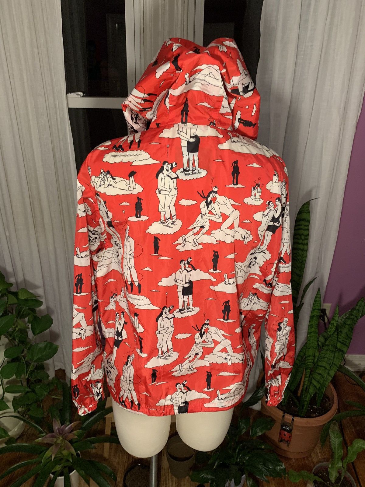 Prada Rare Prada SS16 Red Sailor Kissing Jacket Size XS Oversized Size S / US 4 / IT 40 - 3 Thumbnail