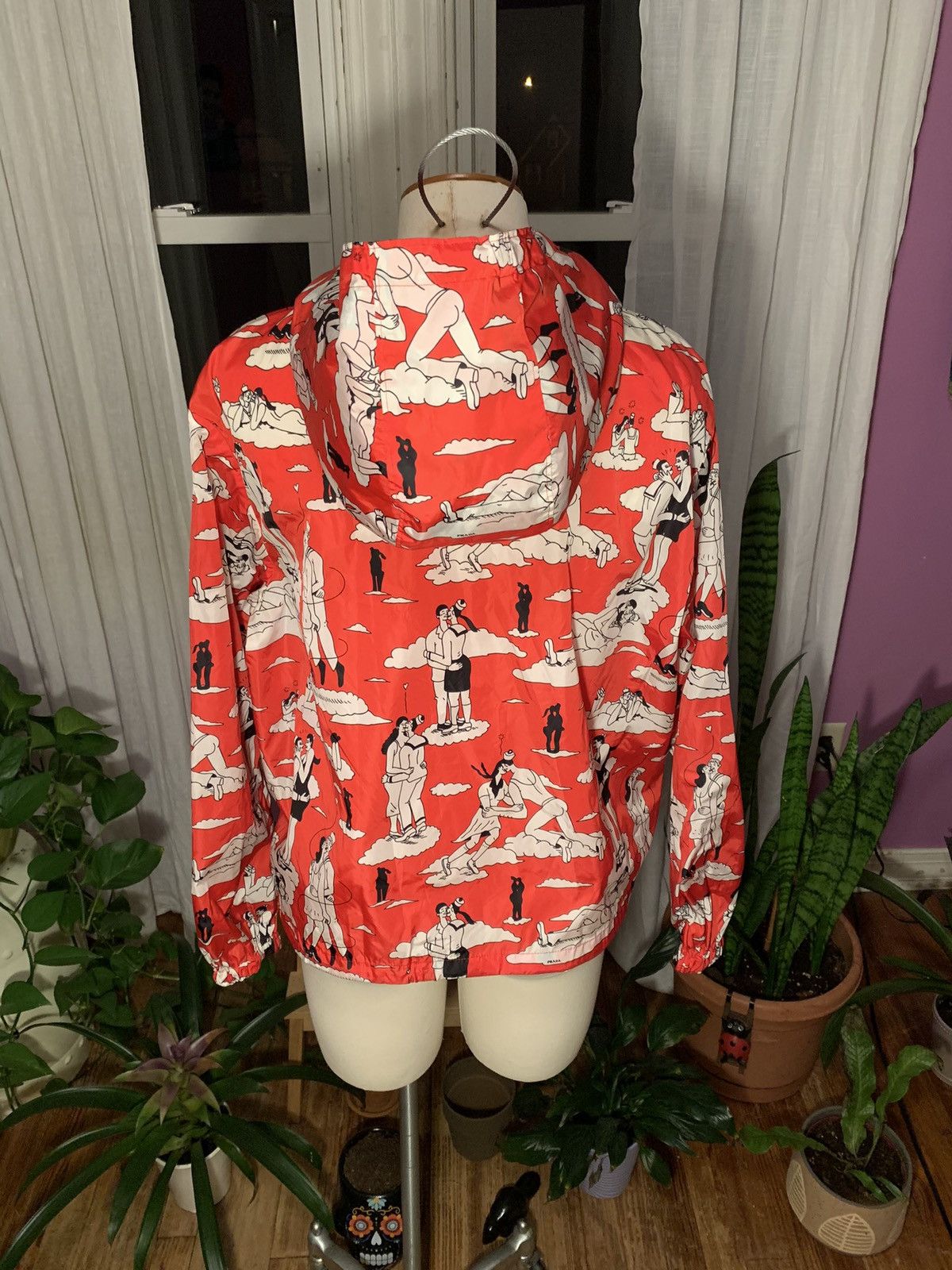 Prada Rare Prada SS16 Red Sailor Kissing Jacket Size XS Oversized Size S / US 4 / IT 40 - 4 Thumbnail