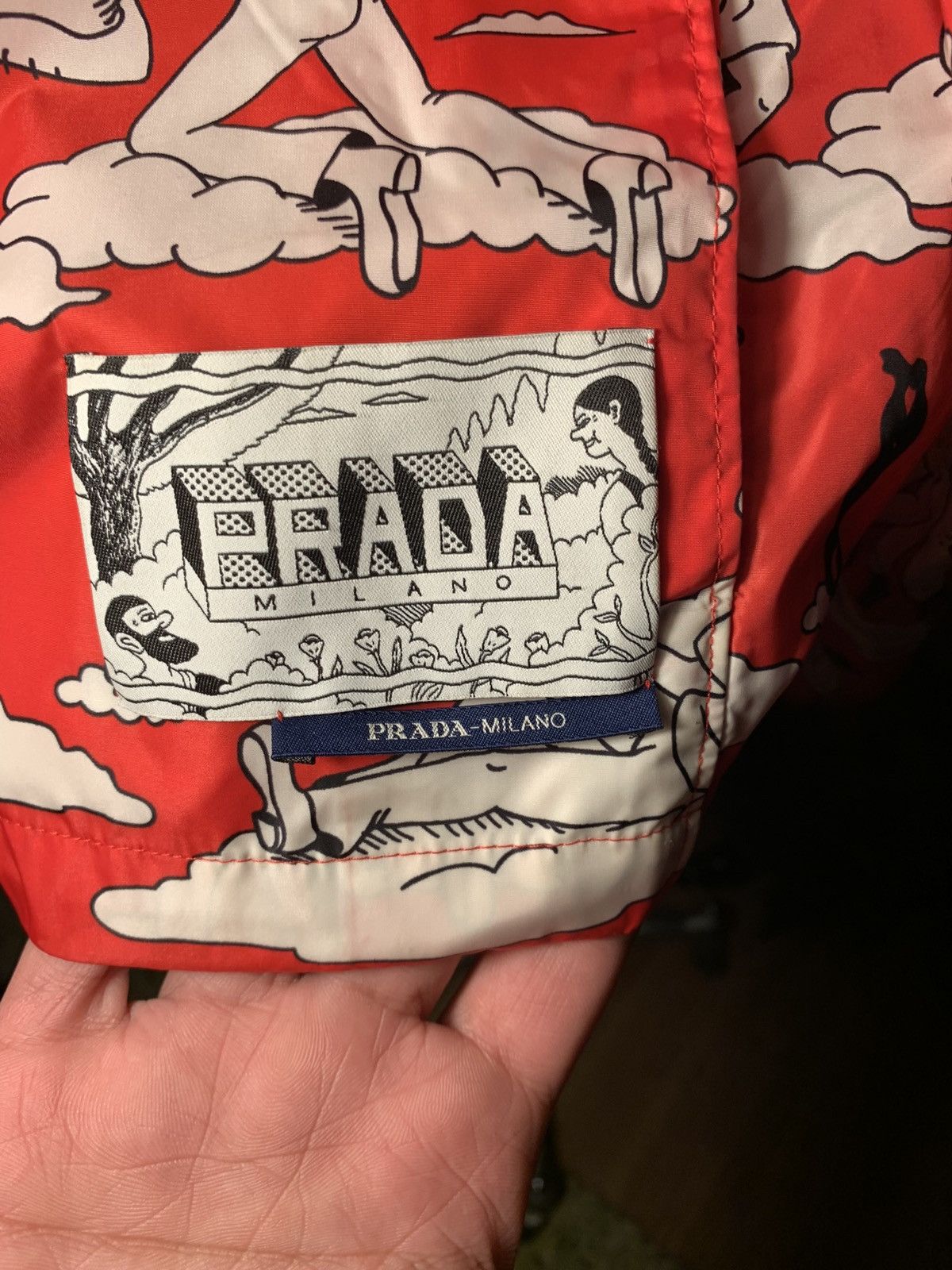 Prada Rare Prada SS16 Red Sailor Kissing Jacket Size XS Oversized Size S / US 4 / IT 40 - 6 Thumbnail