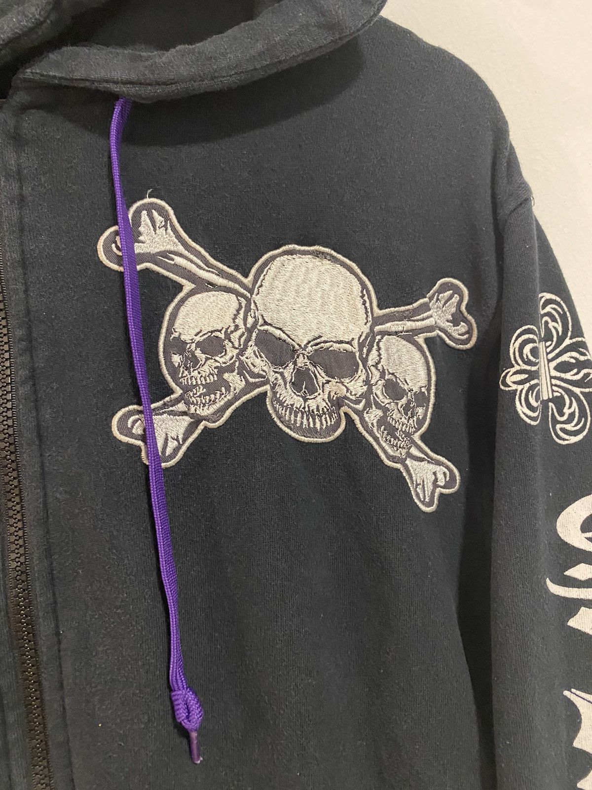 Seditionaries × Vintage Vintage Skull The Dead’s Soul Zipper Hoodie by A.O.D Brand Size US M / EU 48-50 / 2 - 7 Thumbnail