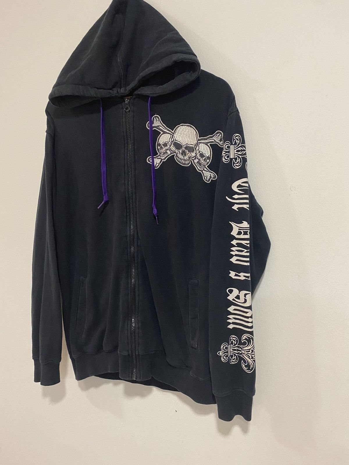Seditionaries × Vintage Vintage Skull The Dead’s Soul Zipper Hoodie by A.O.D Brand Size US M / EU 48-50 / 2 - 6 Thumbnail