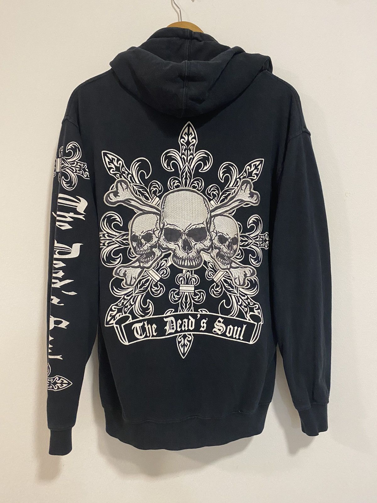 Seditionaries × Vintage Vintage Skull The Dead’s Soul Zipper Hoodie by A.O.D Brand Size US M / EU 48-50 / 2 - 1 Thumbnail