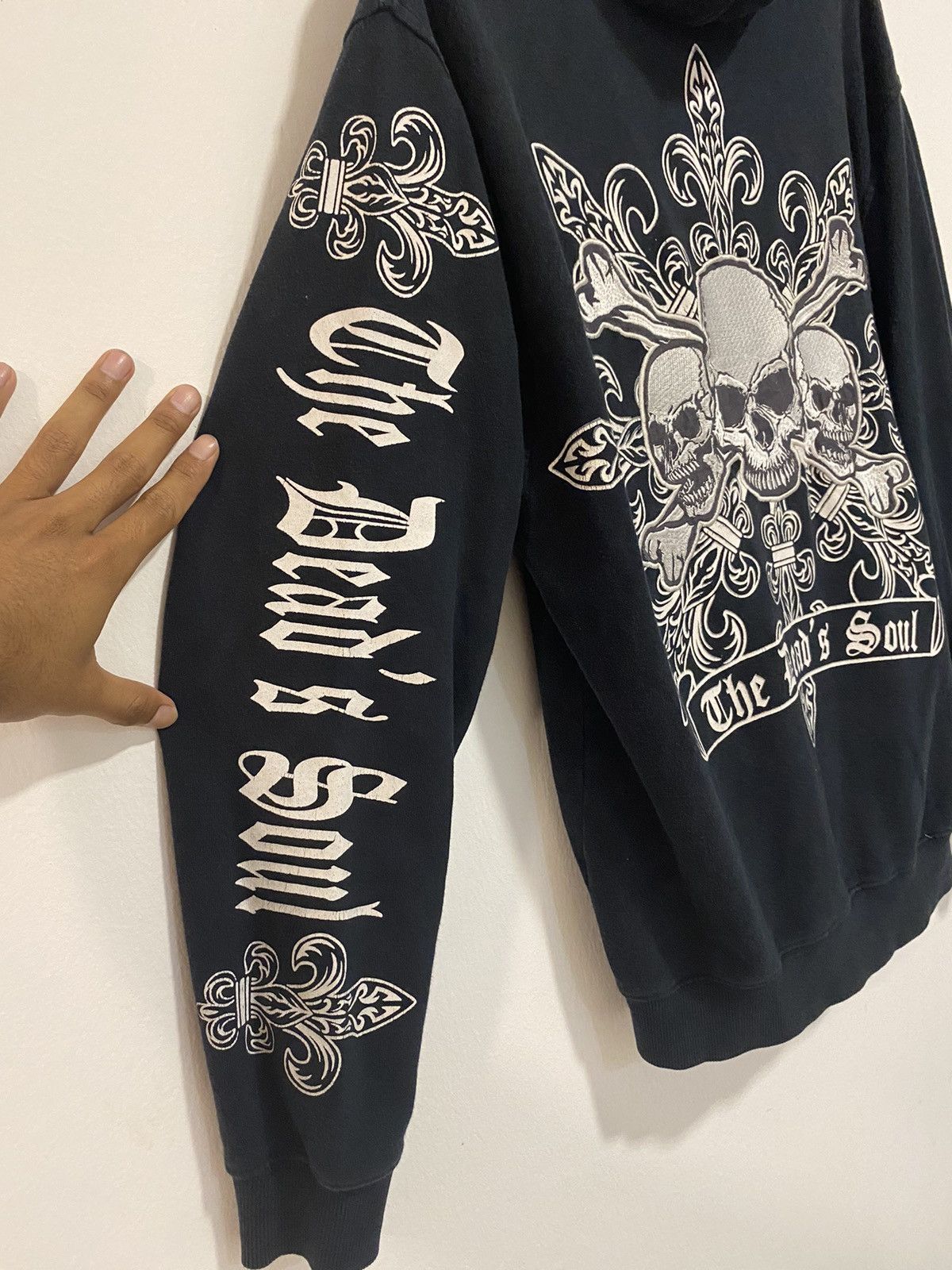 Seditionaries × Vintage Vintage Skull The Dead’s Soul Zipper Hoodie by A.O.D Brand Size US M / EU 48-50 / 2 - 2 Thumbnail