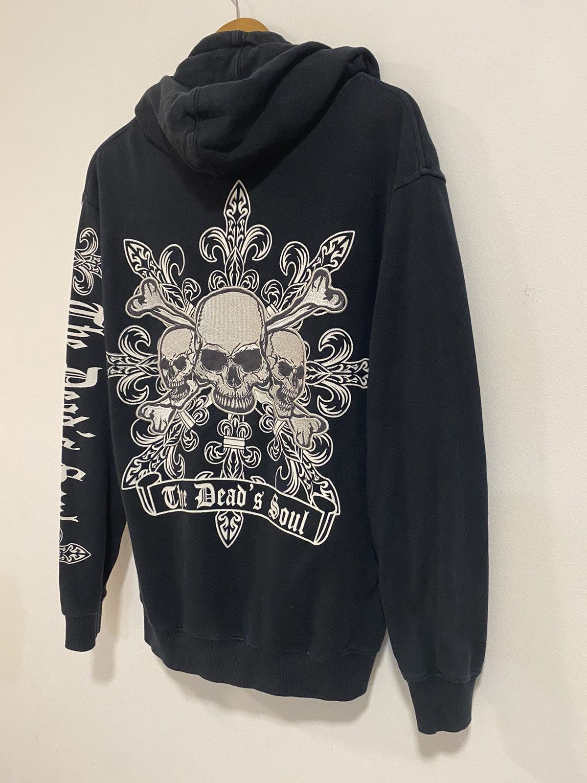 Seditionaries × Vintage Vintage Skull The Dead’s Soul Zipper Hoodie by A.O.D Brand Size US M / EU 48-50 / 2 - 4 Thumbnail