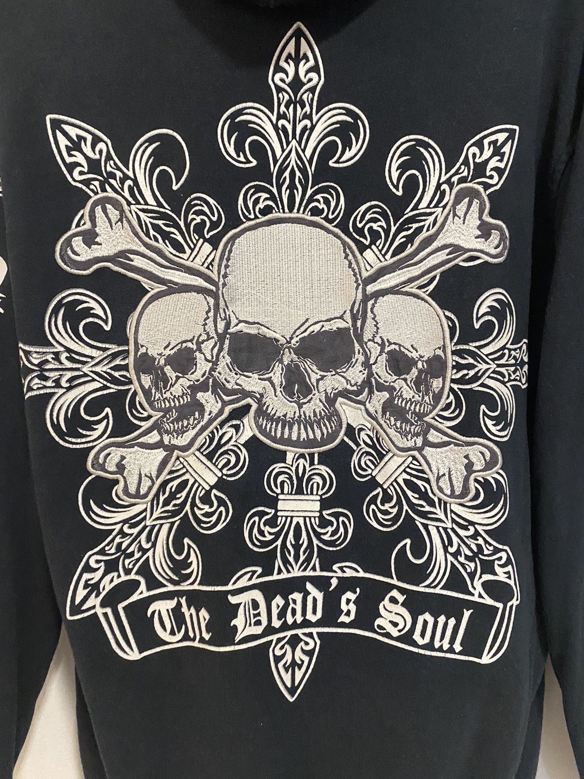 Seditionaries × Vintage Vintage Skull The Dead’s Soul Zipper Hoodie by A.O.D Brand Size US M / EU 48-50 / 2 - 5 Thumbnail