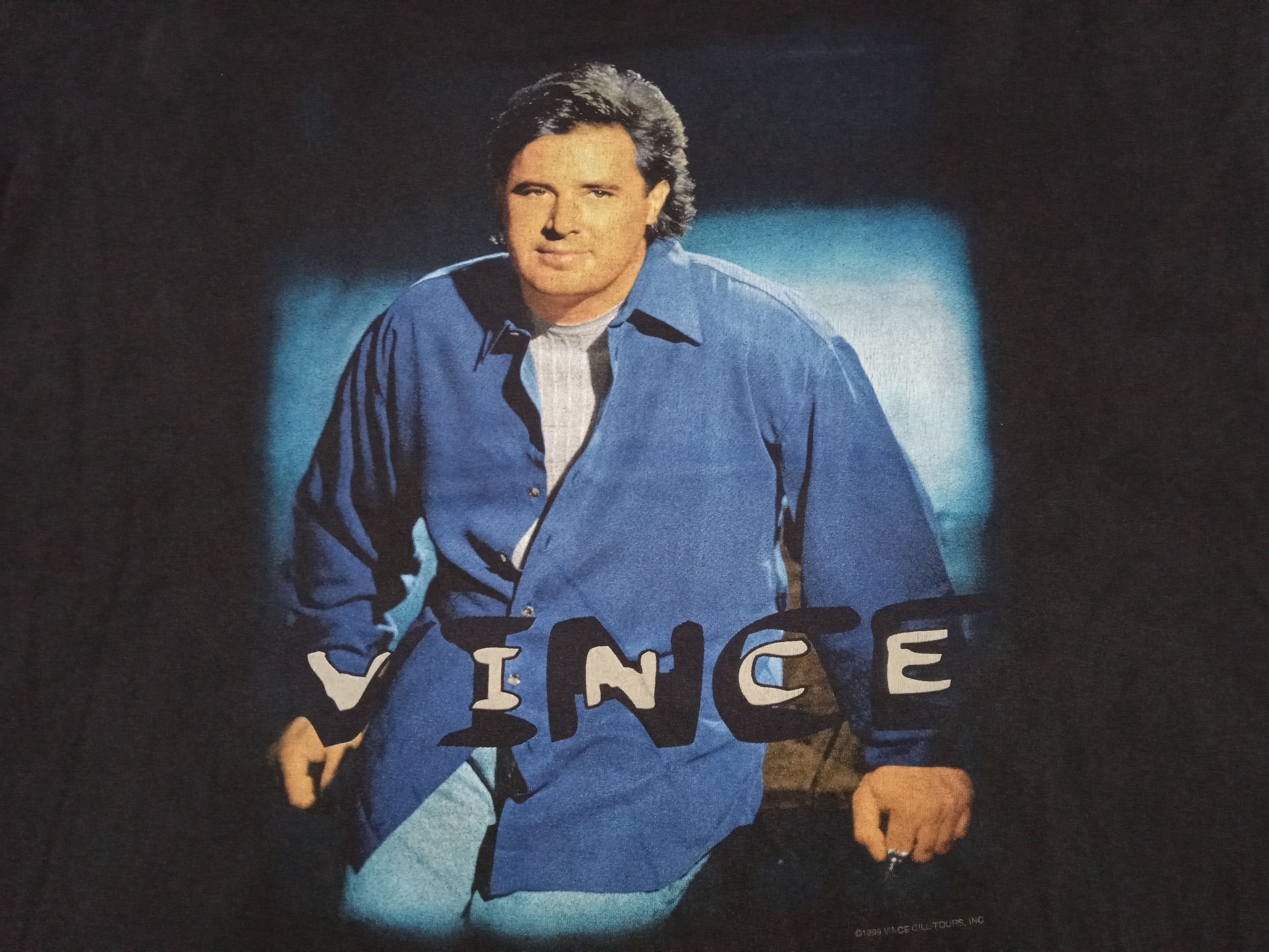 Other Vintage 90s Vince Gill 1999 T Shirt Country Size XXL / US 16-18 / IT 52-54 - 4 Thumbnail