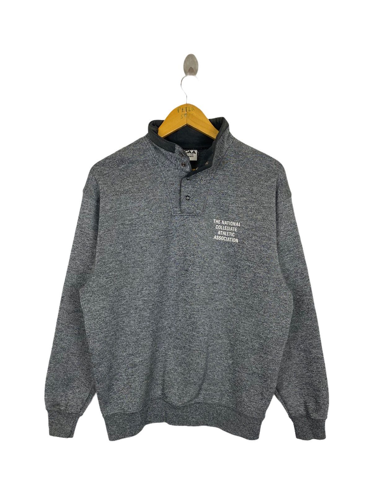 image of Descente x NCAA Gk148 Vintage NCAA Decente Sweater in Grey, Men's (Size Large)