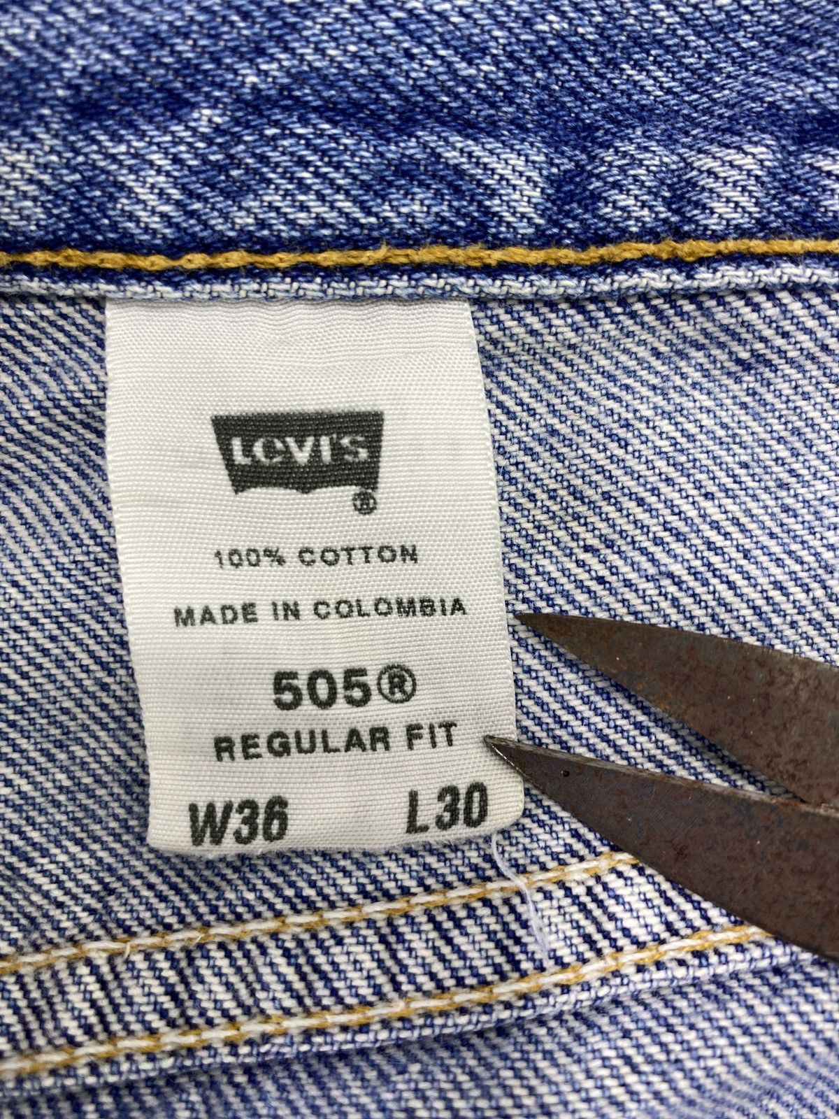 Levi's Vintage Levi's 505 Jeans Blue Wash - J723 Size US 36 / EU 52 - 5 Thumbnail