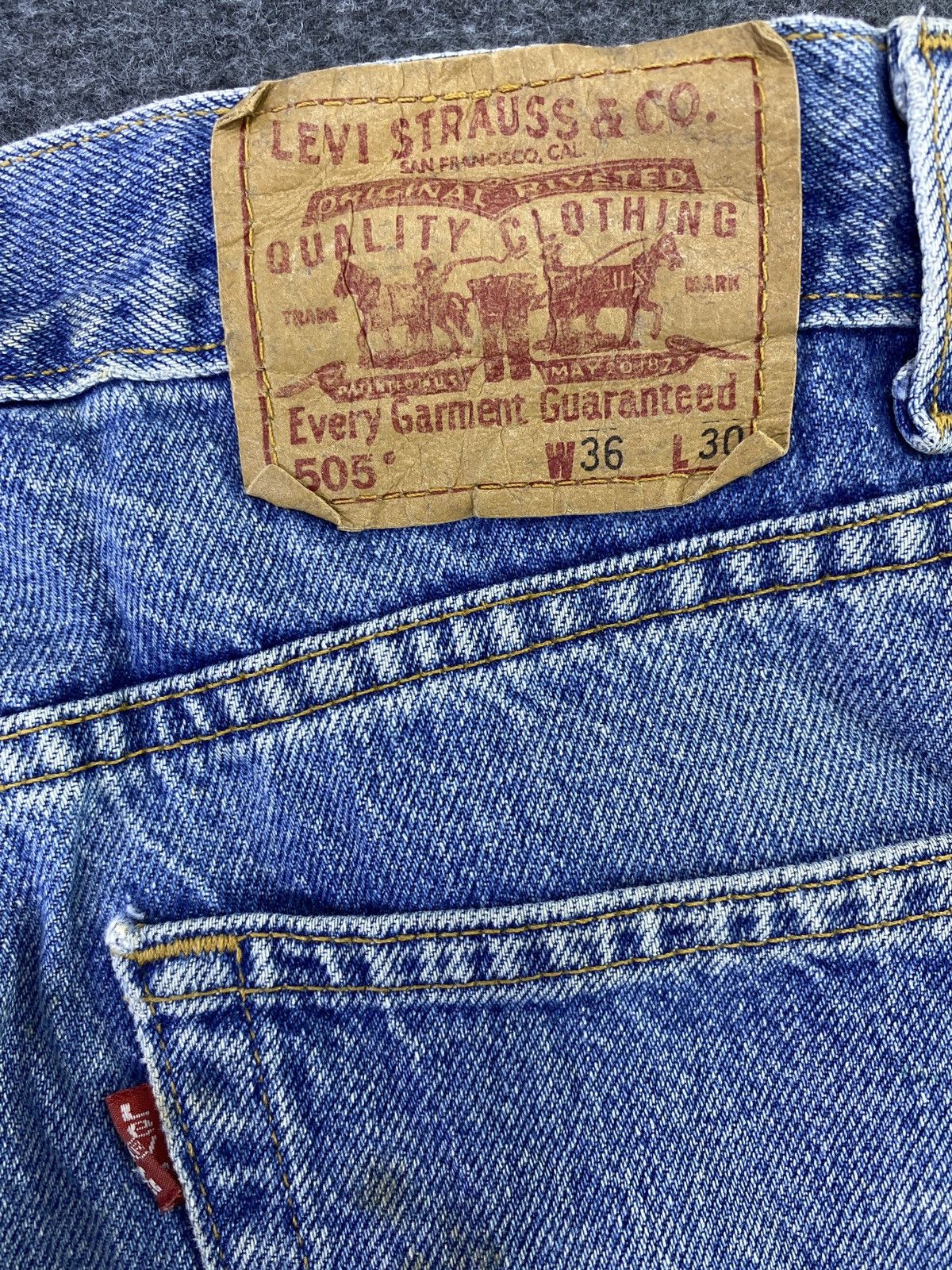Levi's Vintage Levi's 505 Jeans Blue Wash - J723 Size US 36 / EU 52 - 9 Thumbnail
