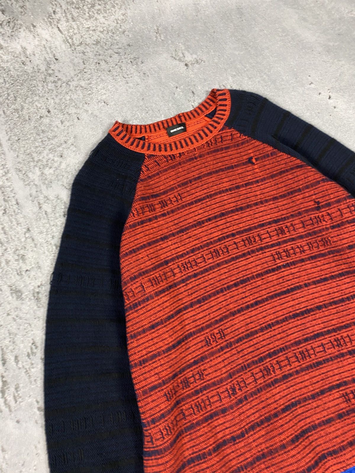 Diesel × Diesel Black Gold × Vintage Diesel distressed Y2k sweater vintage USA Style Size US L / EU 52-54 / 3 - 3 Thumbnail